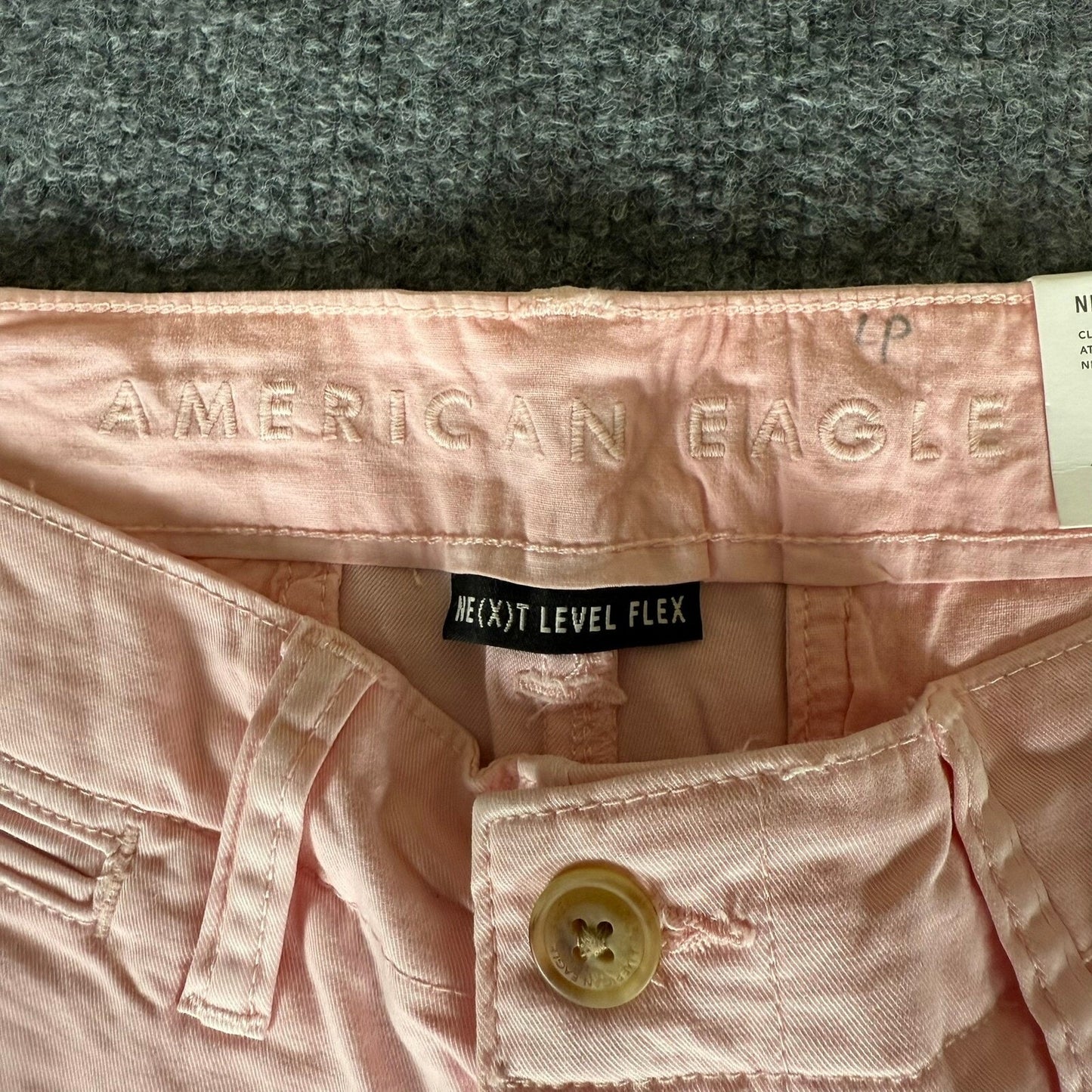 American Eagle Chino Shorts Mens 31x9 Light Pink Next Level Flex Mid Rise Casual