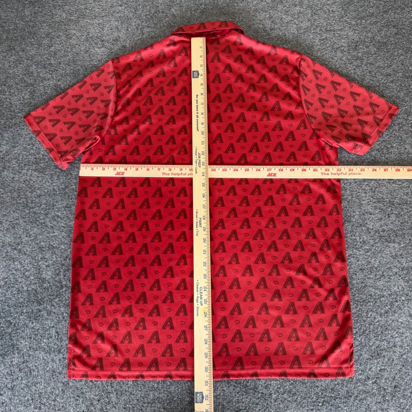 Arizona Diamondbacks Fathers Day Polo Shirt Men XL Red Short Sleeve MLB Baseball