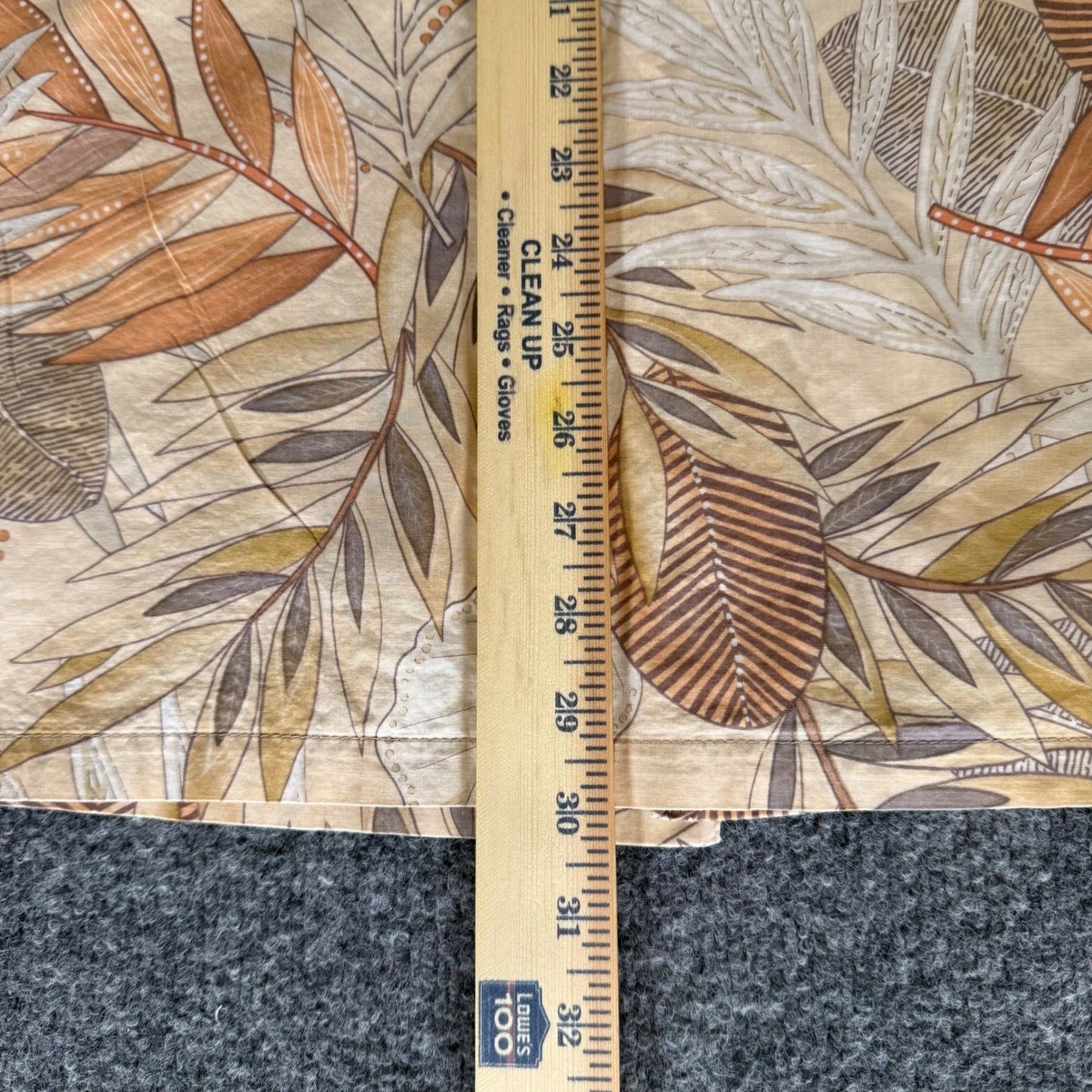 Tori Richard Mens 2XL Cotton Lawn Tropical Leaf Print Button Up Shirt Hawaiian