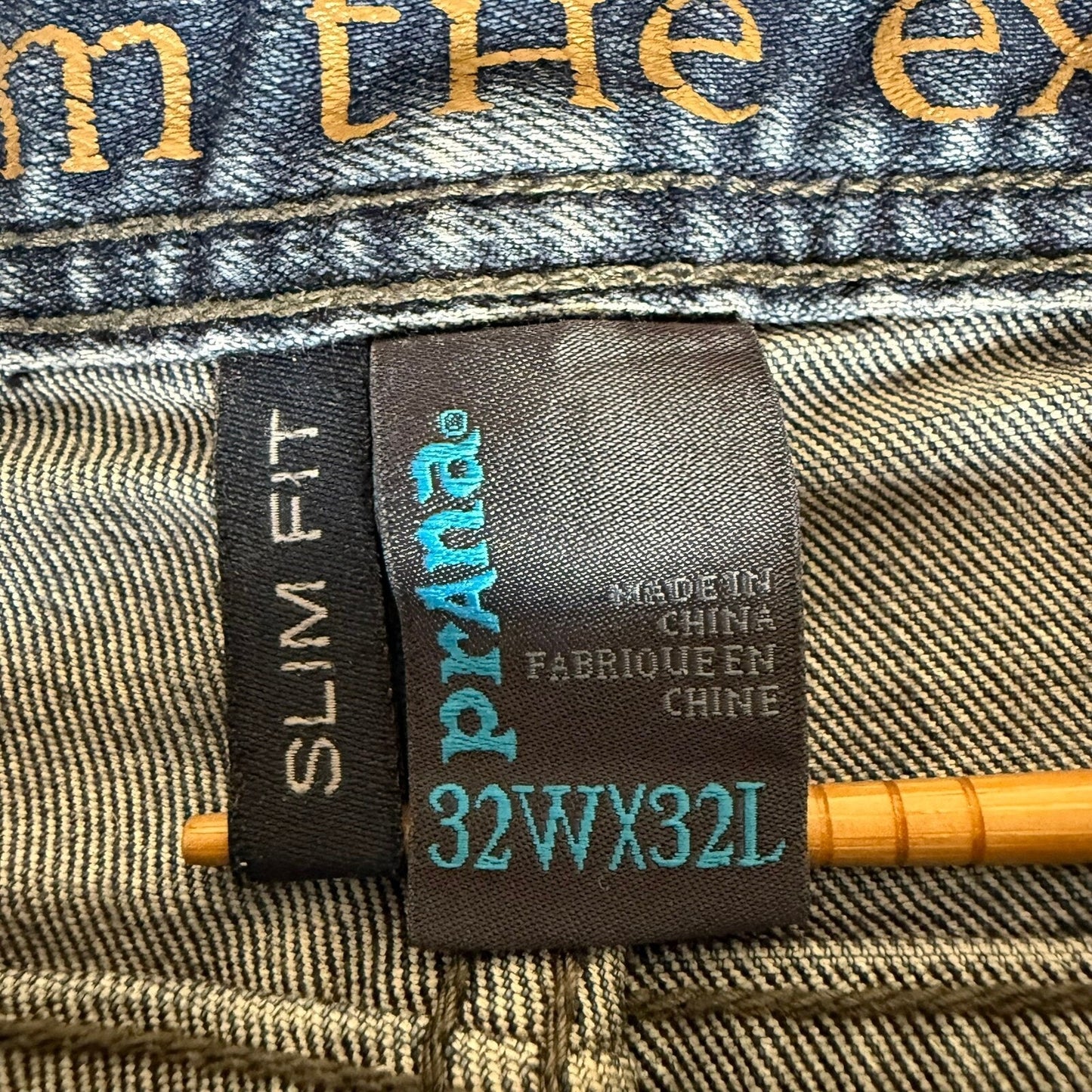 prAna Slim Fit Jeans Mens 32x27 Blue Wash Denim Distressed Casual Stretch Pants