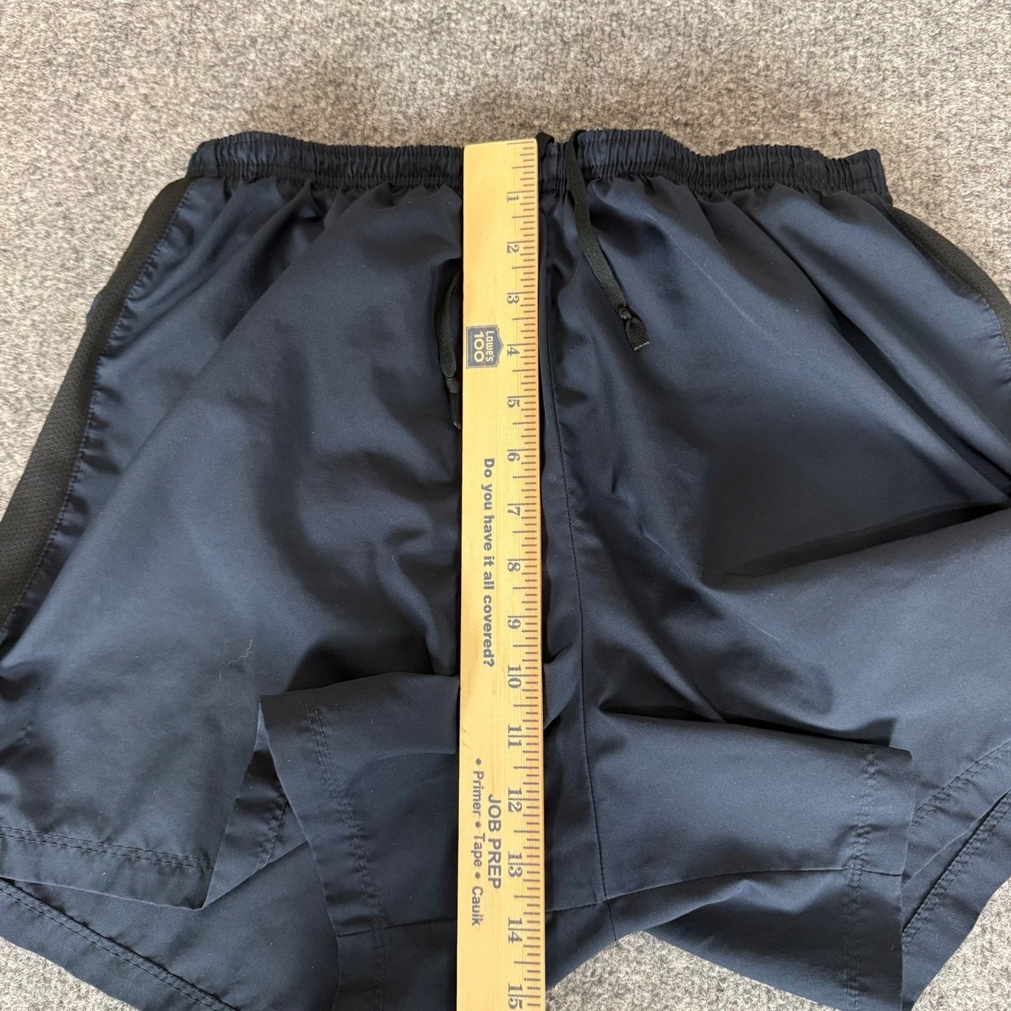 Nike Dri Fit Mens Large Running Shorts Navy Blue Athletic Gym Workout Training