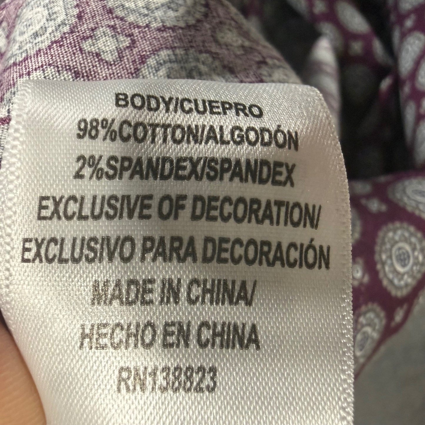 Cody James Mens XXL Geometric Button Up Shirt Long Sleeve Western Cowboy Casual