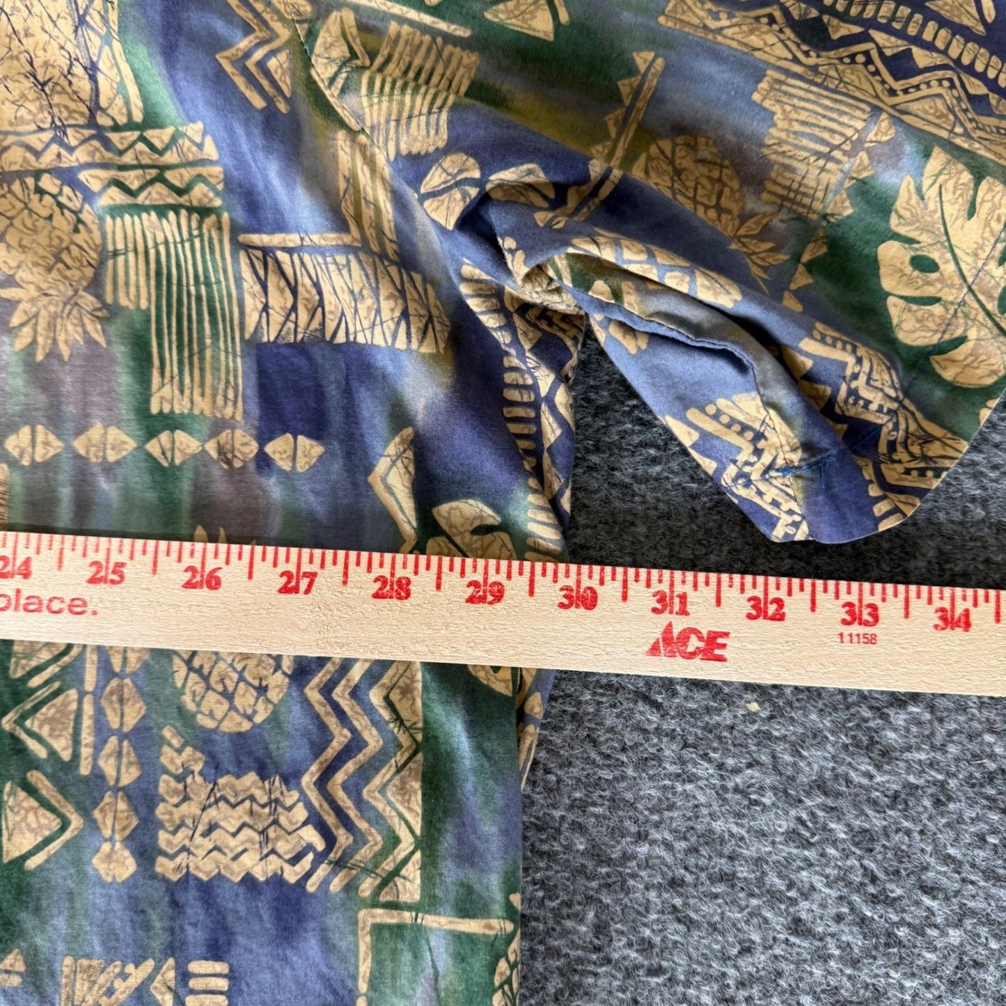 Tori Richard Hawaiian Shirt Mens 3XL Tall Tribal Geometric Aloha Resort Vacation