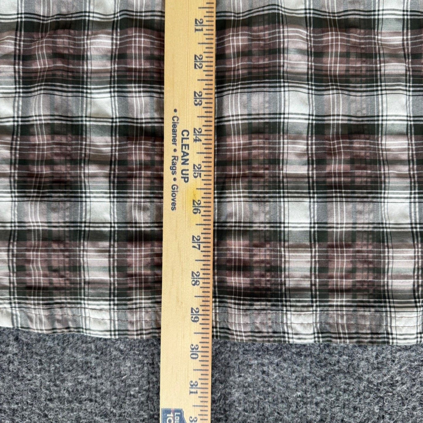 REI Co-op Mens Sahara Tech Plaid Long Sleeve Button Down Hiking Shirt Large