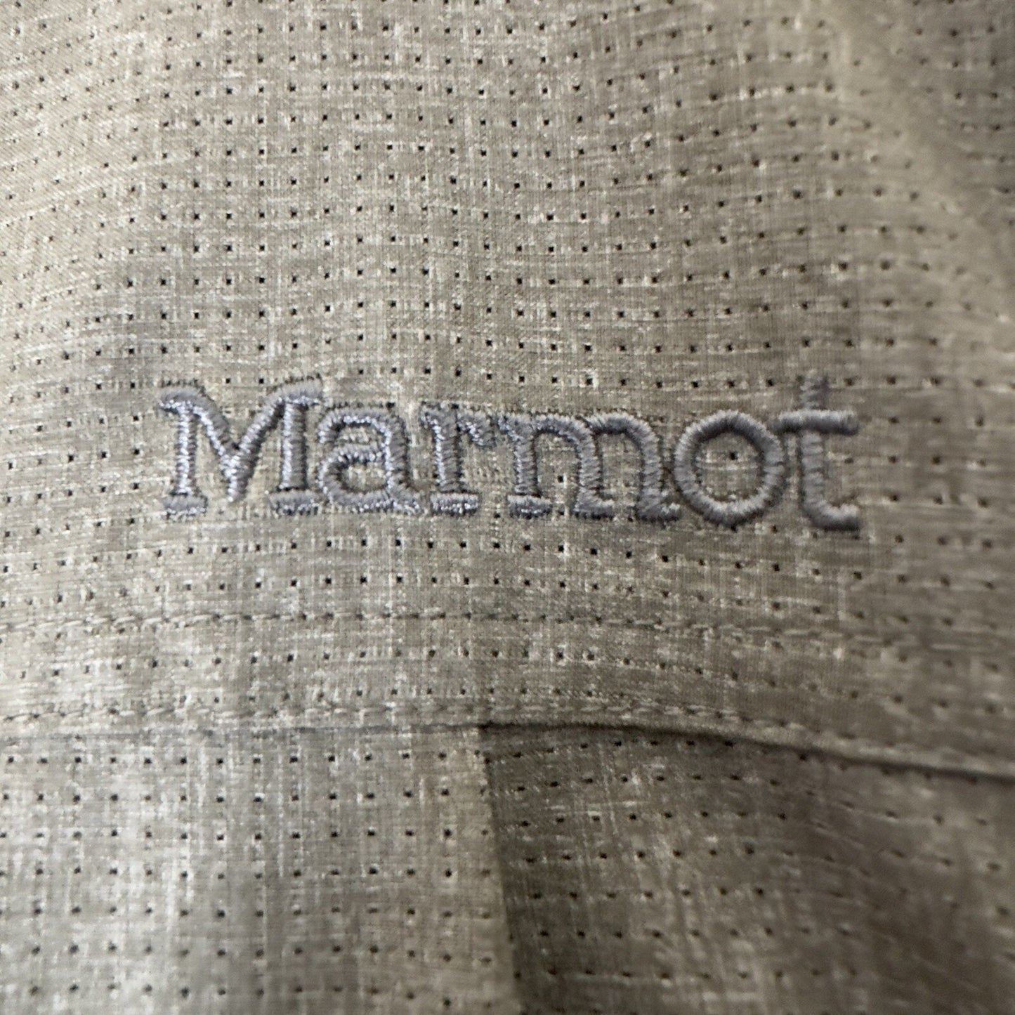 Marmot Shirt Mens XL Gray Button Up Lightweight Long Sleeve Outdoor Hiking Adult