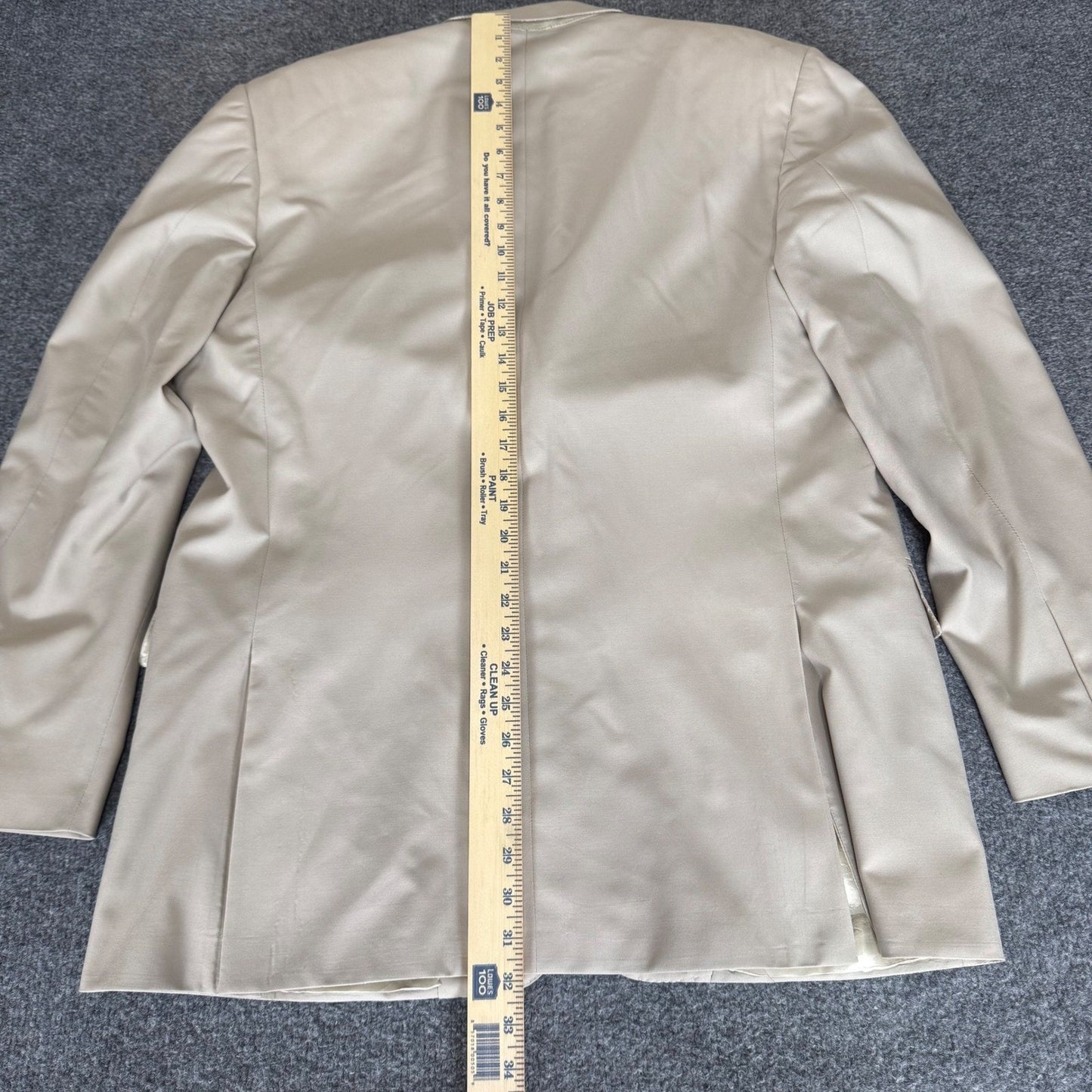 Ralph Lauren Purple Label Douglas Suit Jacket Mens 44L Beige 100% Wool Blazer