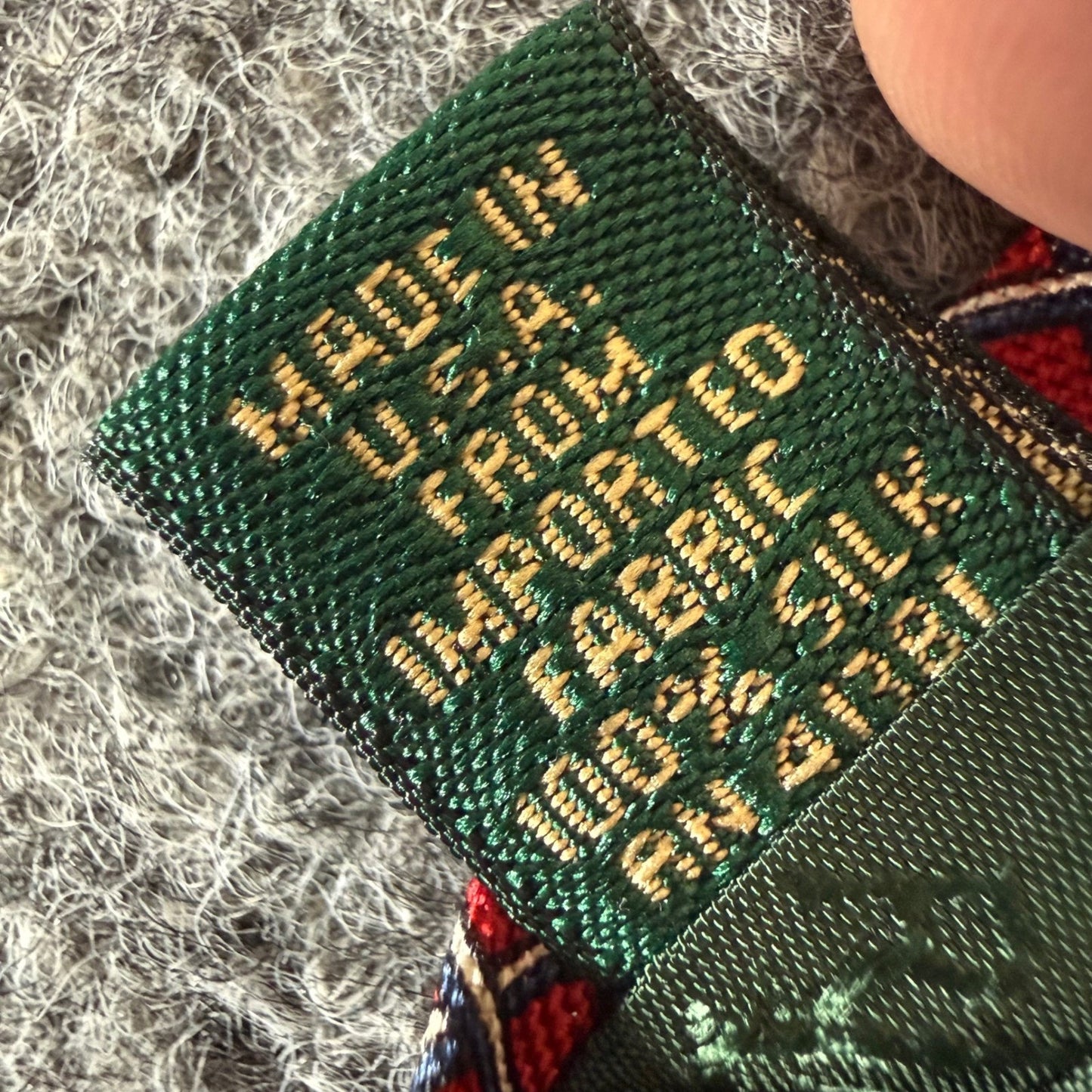 Lauren Ralph Lauren Green Label Mens Red Grid Silk Tie Hand Finished USA Made