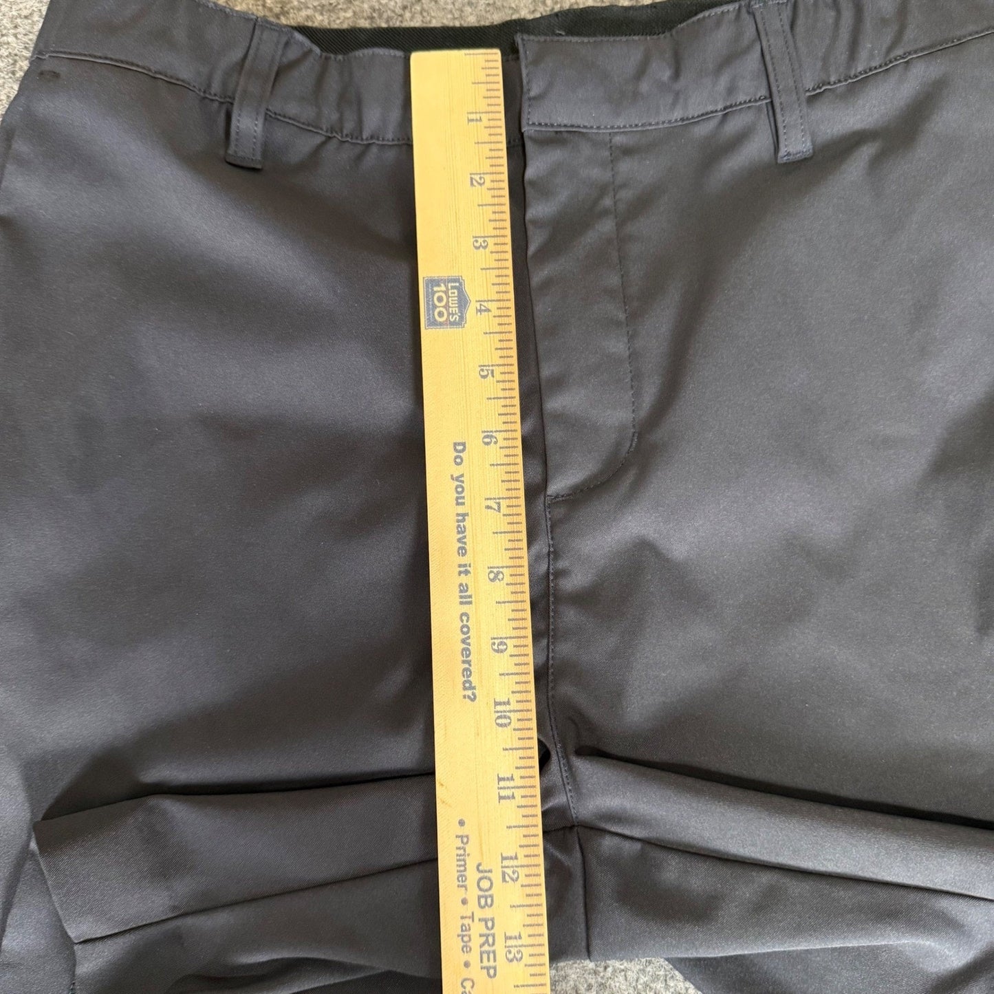 BYLT Shorts Mens 34 Black Chino Casual Golf Flat Front Streetwear Everyday