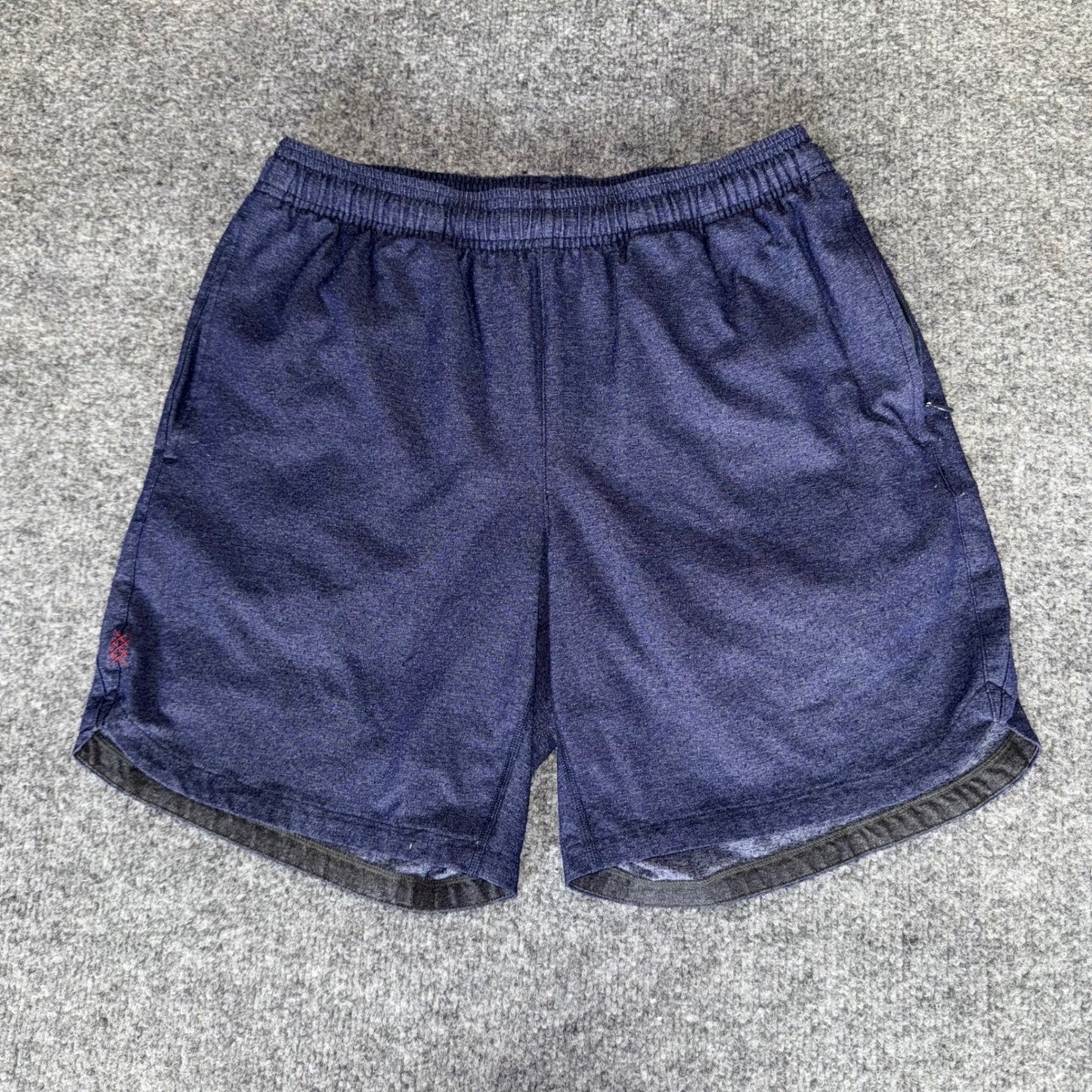 Rhone Athletic Shorts Mens Small Blue Gym Workout Lined Activewear Training