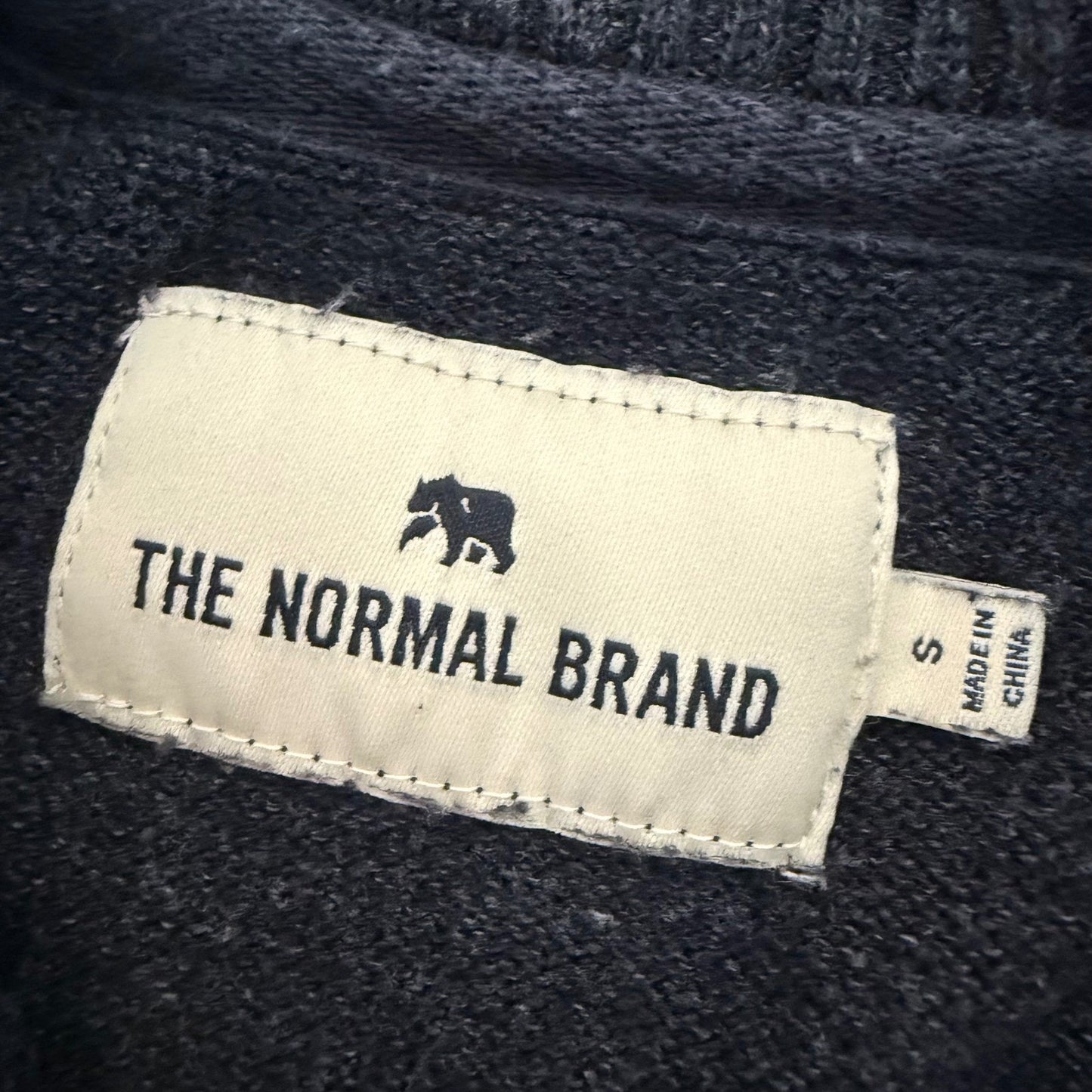 The Normal Brand Mens S Gray 1/4 Button Mock Neck Sweater Knit Casual Pullover