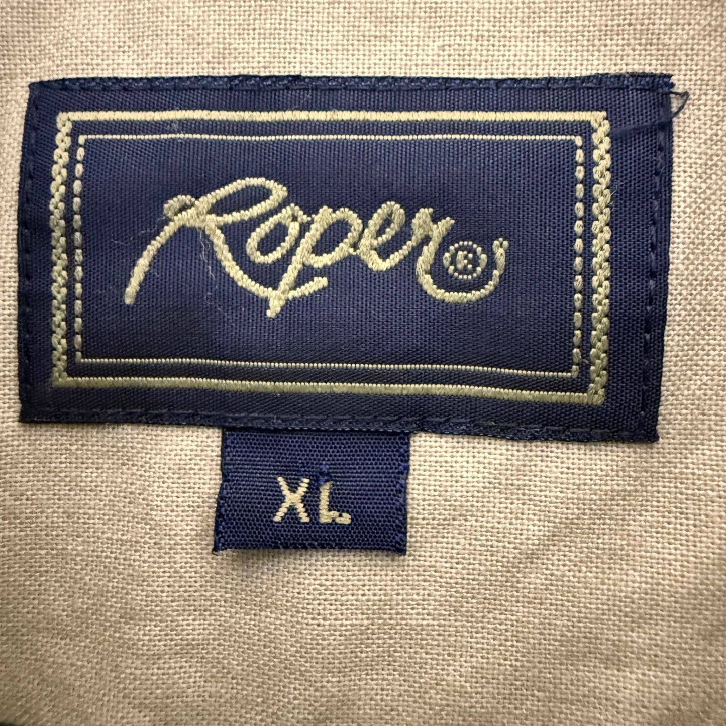 Roper Western Shirt Striped Long Sleeve Button Up Cowboy XL