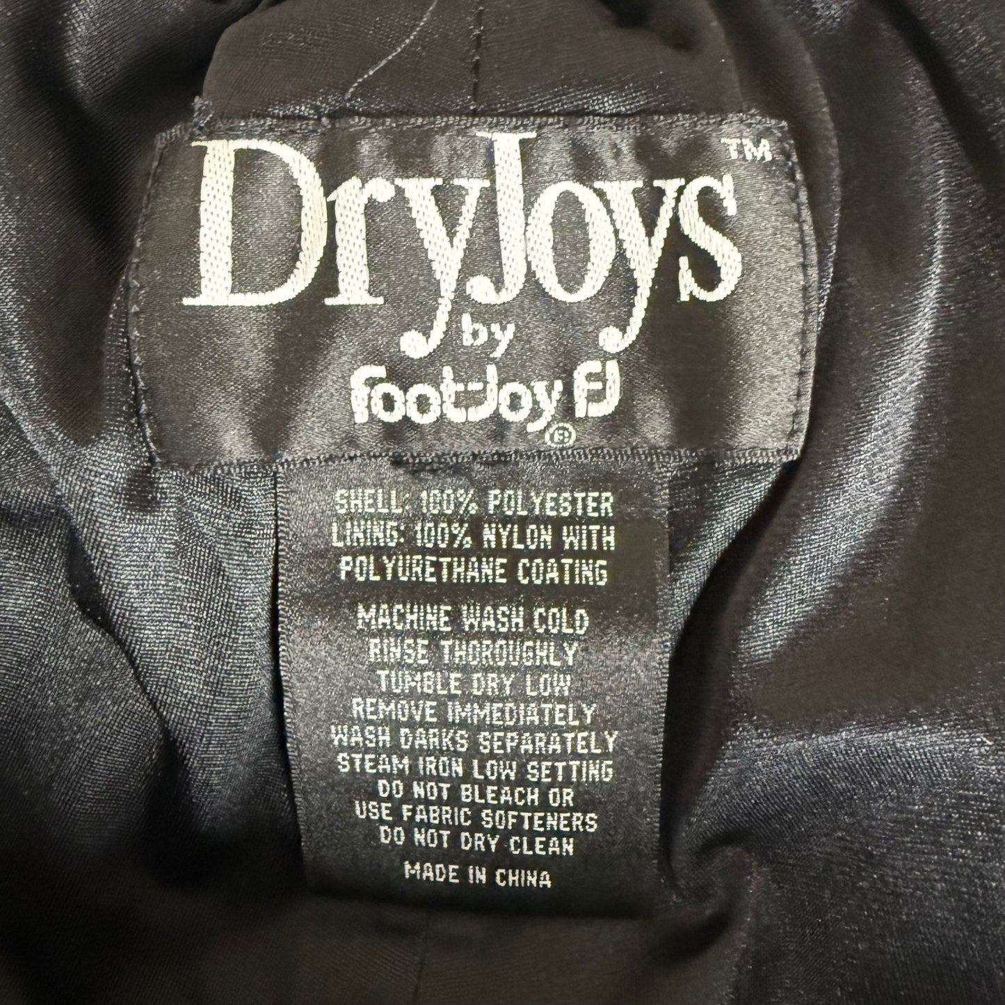 DryJoys FootJoy Pants Mens Black 32x31 Waterproof Golf Rain Windbreaker Athletic