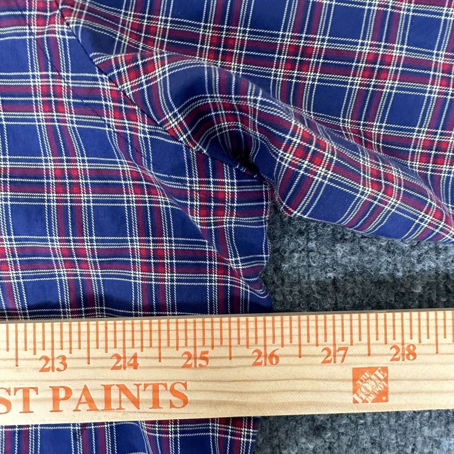Cremieux Shirt Mens 2XL Blue Red Plaid Long Sleeve Button Up Casual Pocket Adult