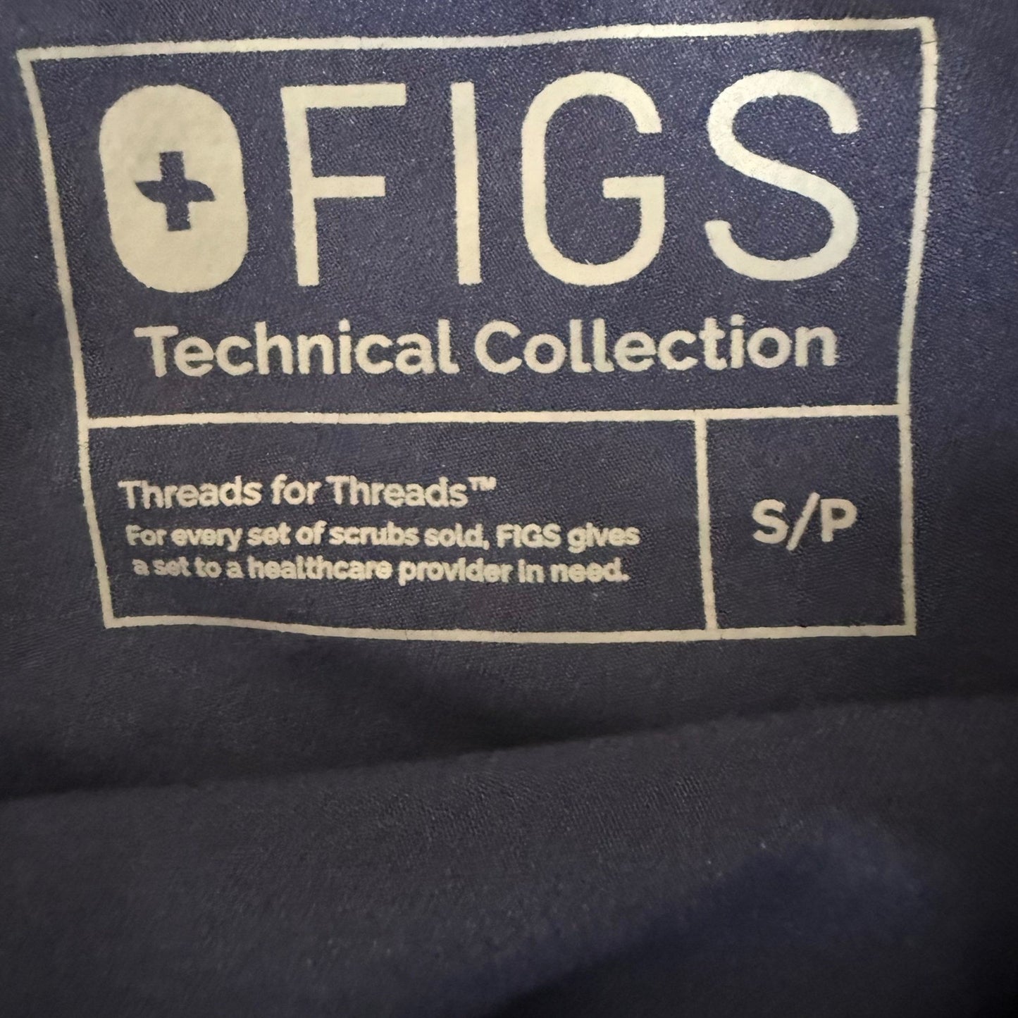 FIGS Livingston Scrub Pant Womens Small Petite Navy Blue Medical Stretch Uniform