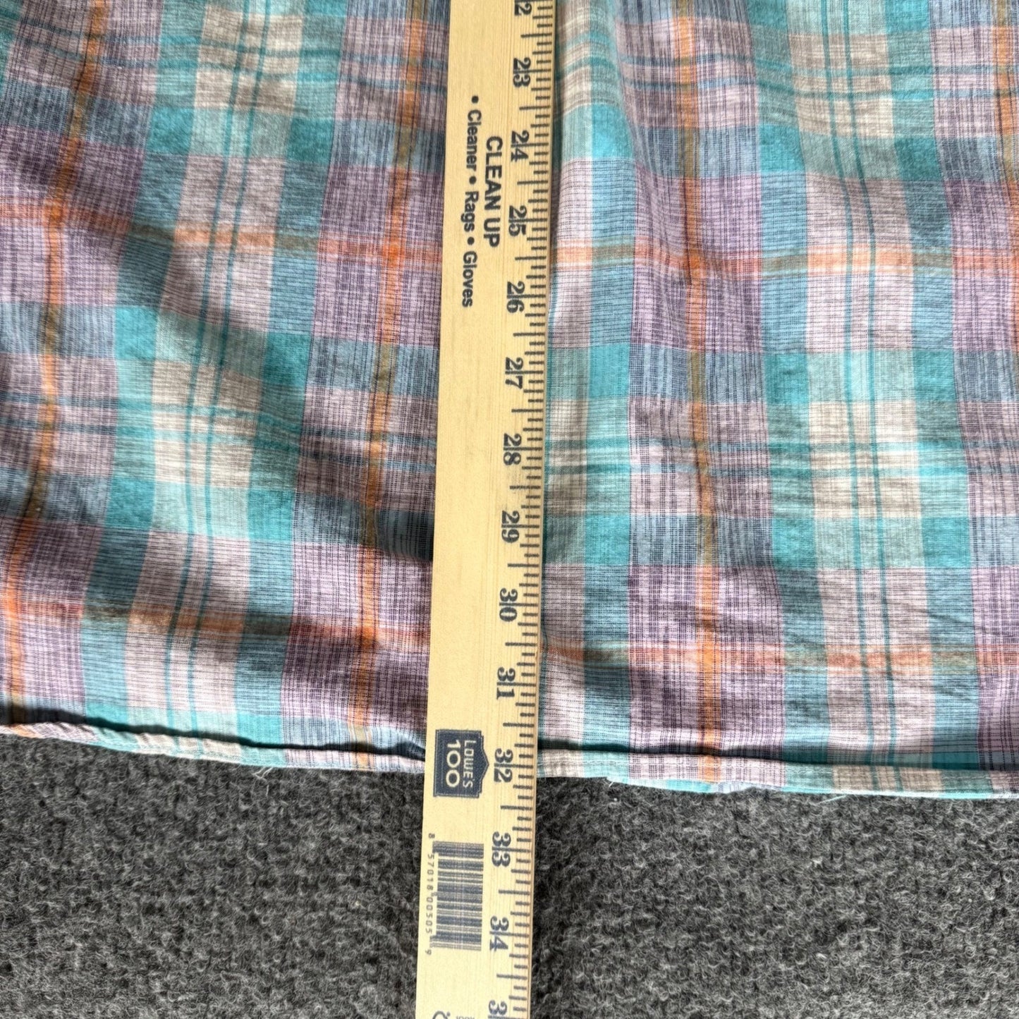 Roper Mens Plaid Pearl Snap Shirt 2XL Short Sleeve Cotton Western Cowboy Ranch