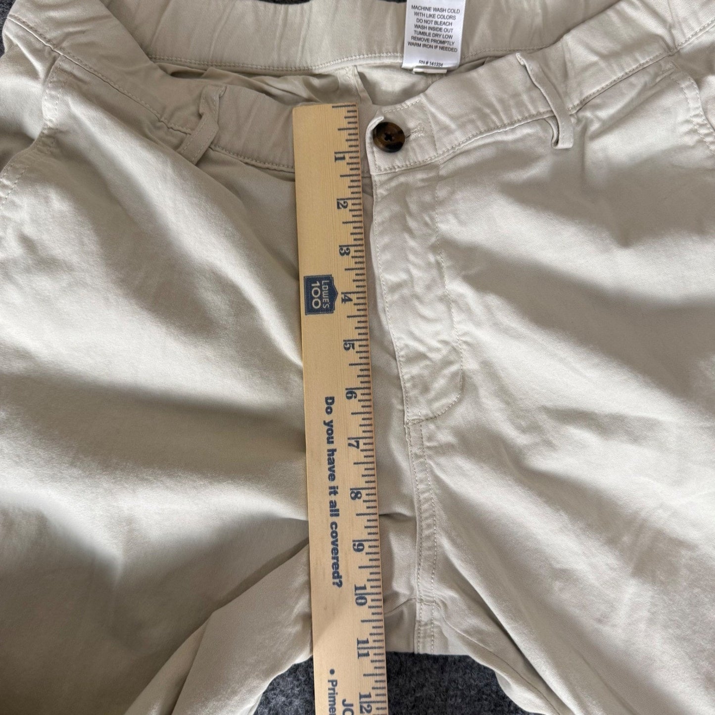 Bearbottom Clothing Mens Khaki Tan Stretch Chino Jogger Pants LT 32x31 Casual