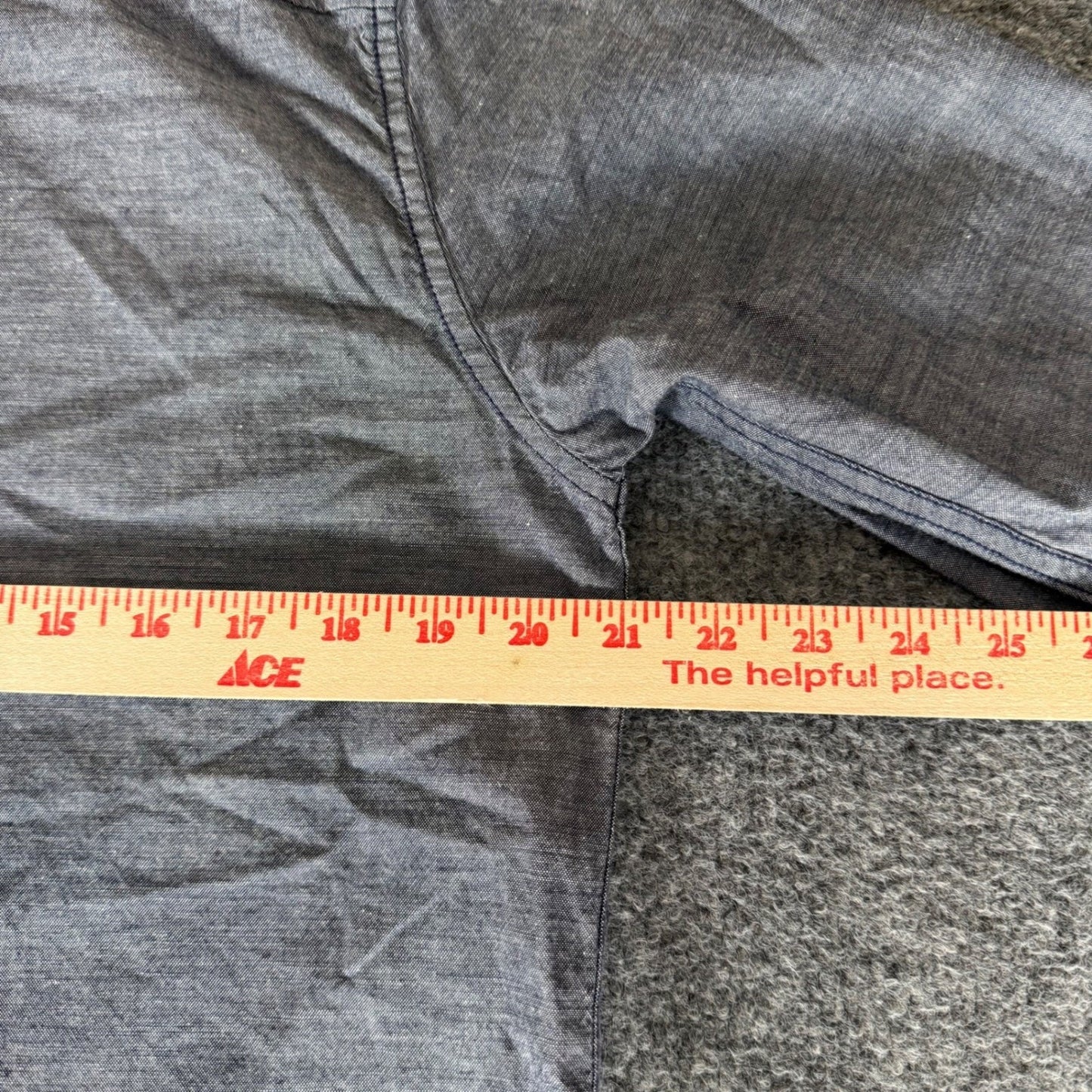 Patagonia Bluffside Shirt Men Medium Blue Organic Cotton Button Down Long Sleeve