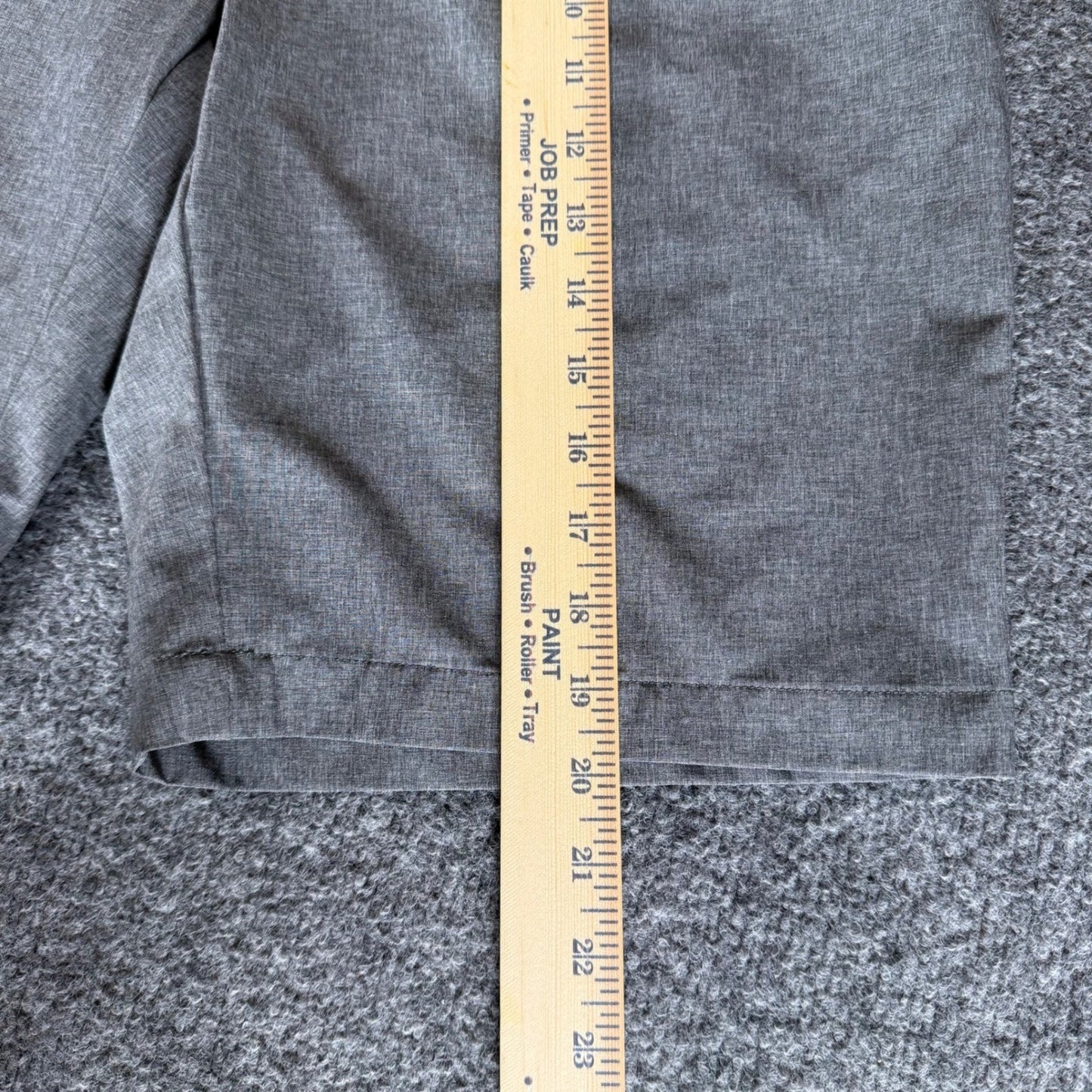 Peter Millar Shackelford Mens 35 Grey Performance Chino Golf Stretch Casual