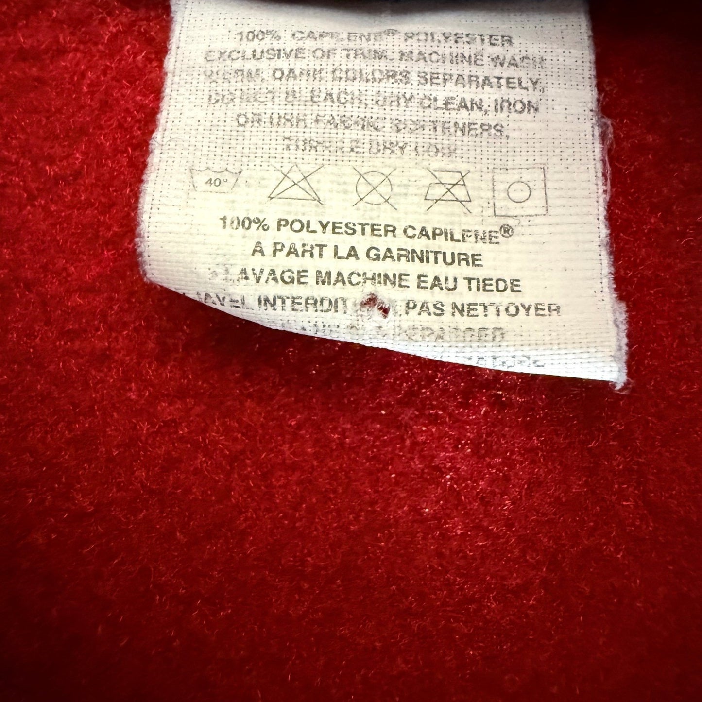 Patagonia Capilene Fleece Pullover Men XS Red 1/4 Zip Lightweight Sweater Jacket