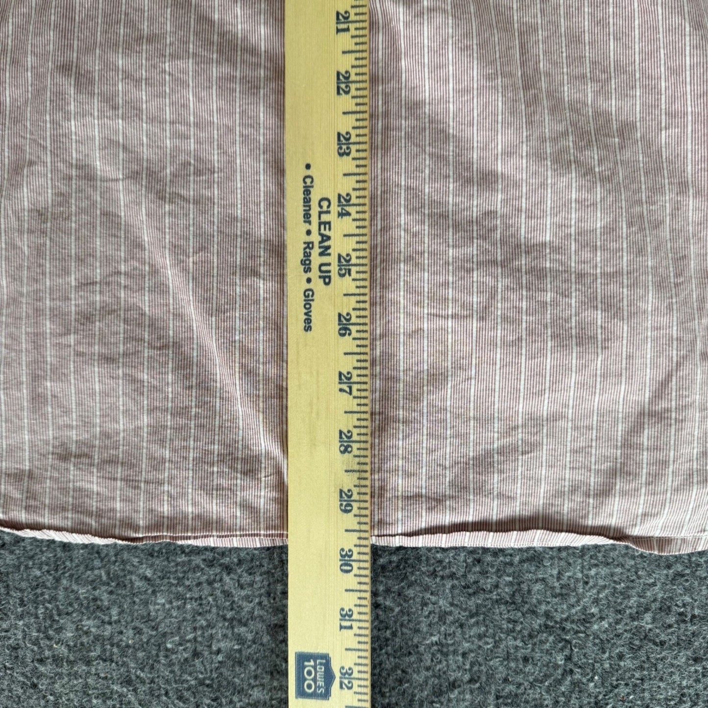 Nike Mens XL Long Sleeve Button Up Shirt Pink Striped Cotton Stretch Casual