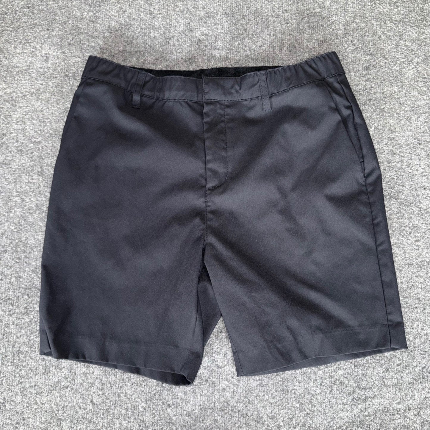 BYLT Shorts Mens 34 Black Chino Casual Golf Flat Front Streetwear Everyday
