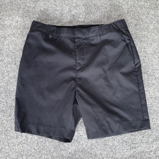 BYLT Shorts Mens 34 Black Chino Casual Golf Flat Front Streetwear Everyday