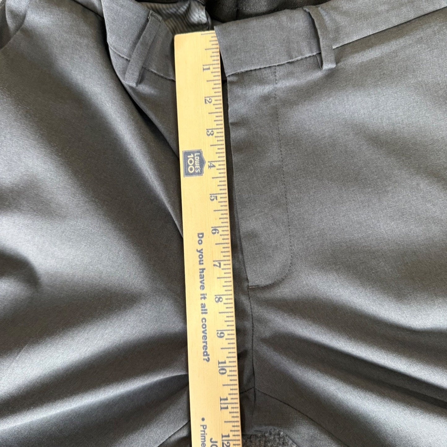 Kenneth Cole Techni-Cole Dress Pants Mens 36x31 Gray Stretch Slim Fit Business