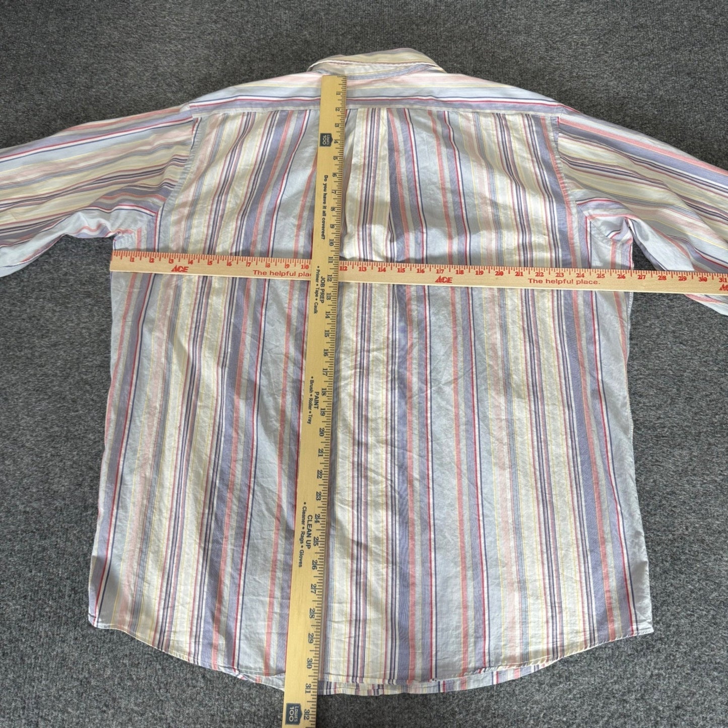 Daniel Cremieux Mens XL Striped Button Down Shirt Long Sleeve Cotton Casual