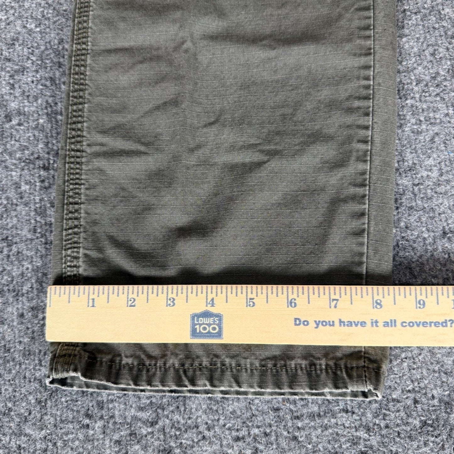 Wrangler Riggs Workwear Pants Mens 34x28 Olive Ripstop Cargo Utility Durable