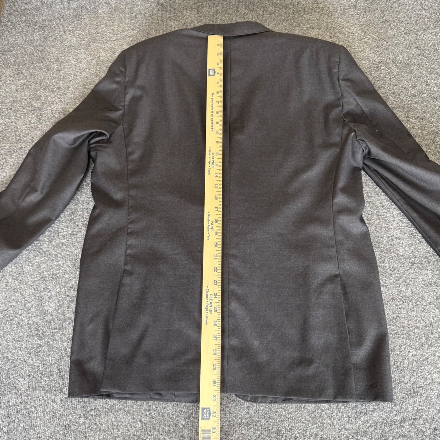 Hickey Freeman Loro Piana Tasmanian Super 150's Blazer Mens 46R Gray Wool Coat