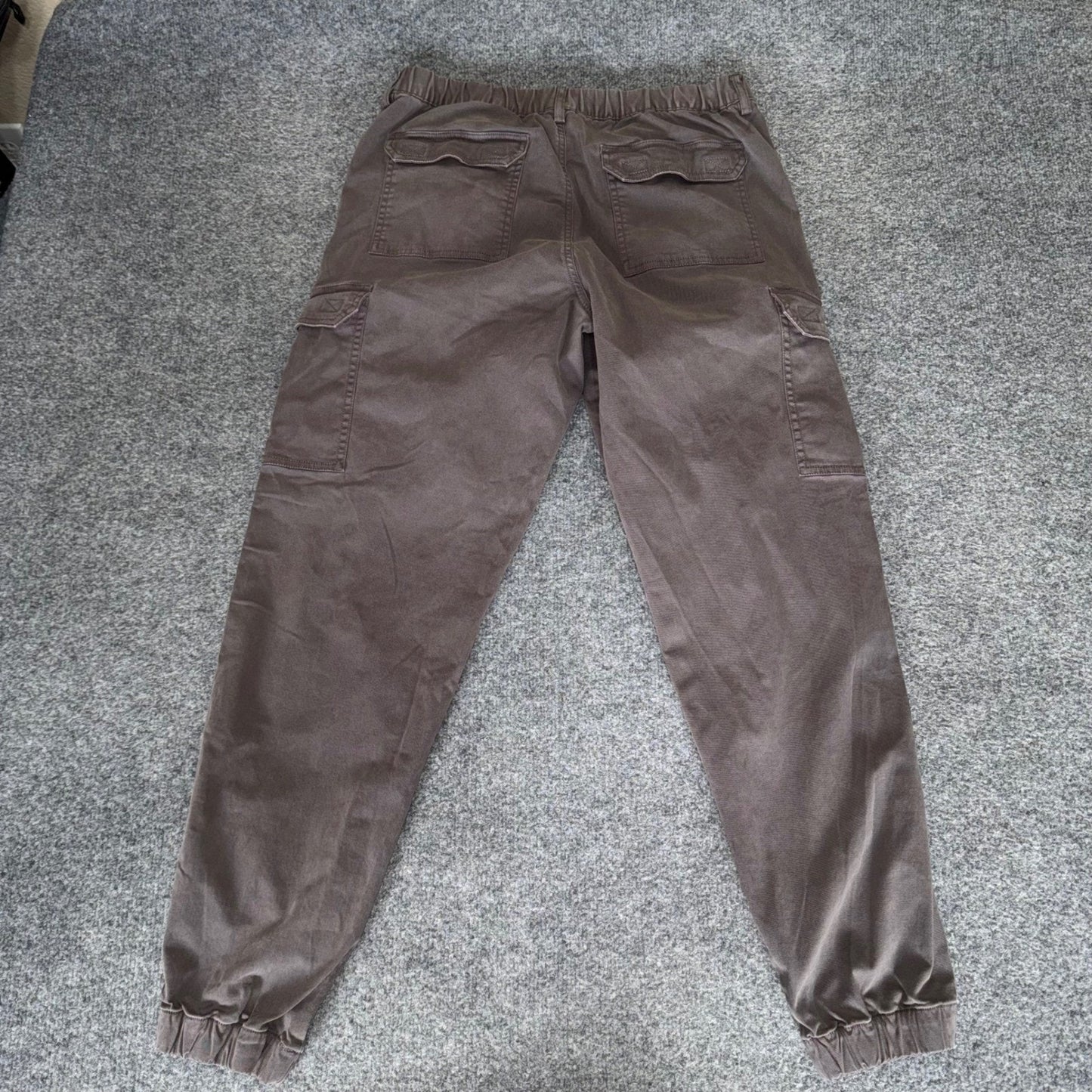 Bearbottom Clothing Mens Jogger Pants Gray Large 32x30 Casual Utility Stretch