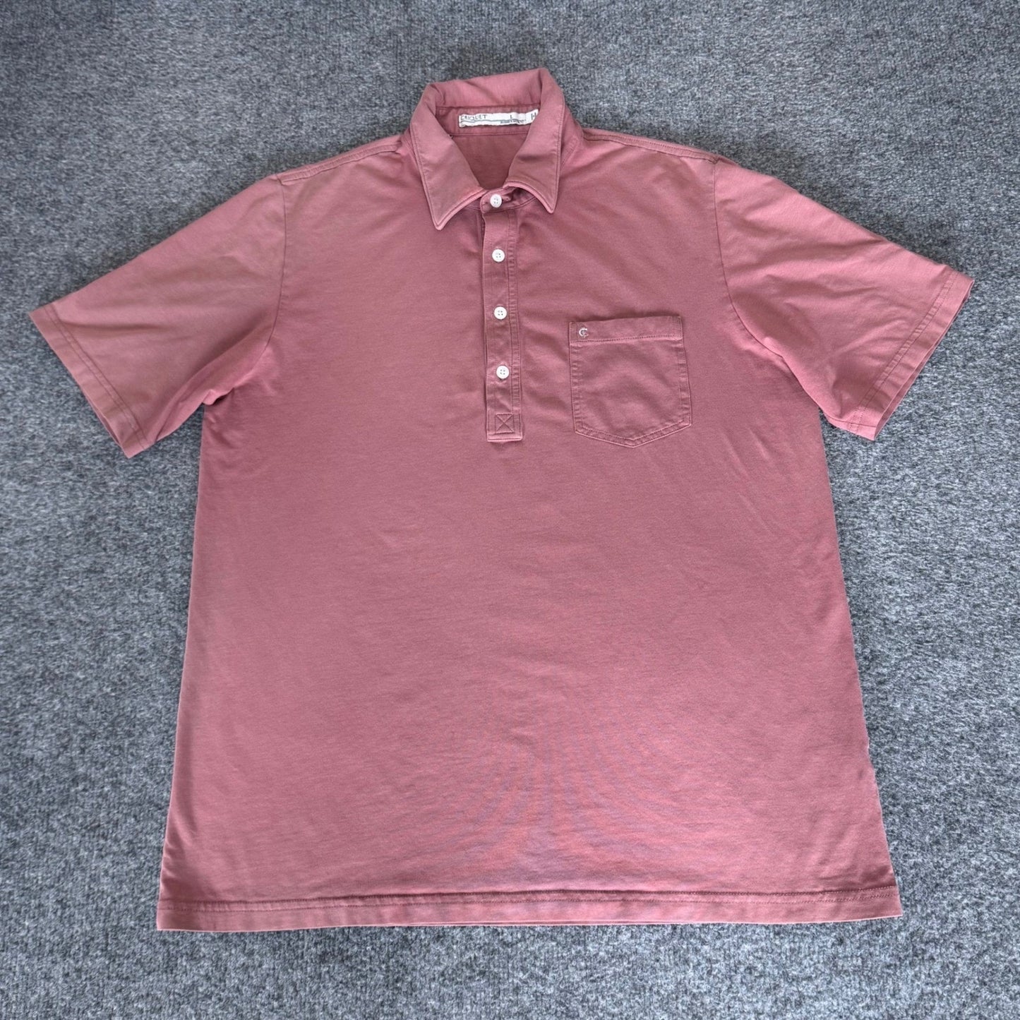 Criquet Polo Shirt Mens L Red Pima Cotton Casual Golf Preppy Soft Knit Comfort