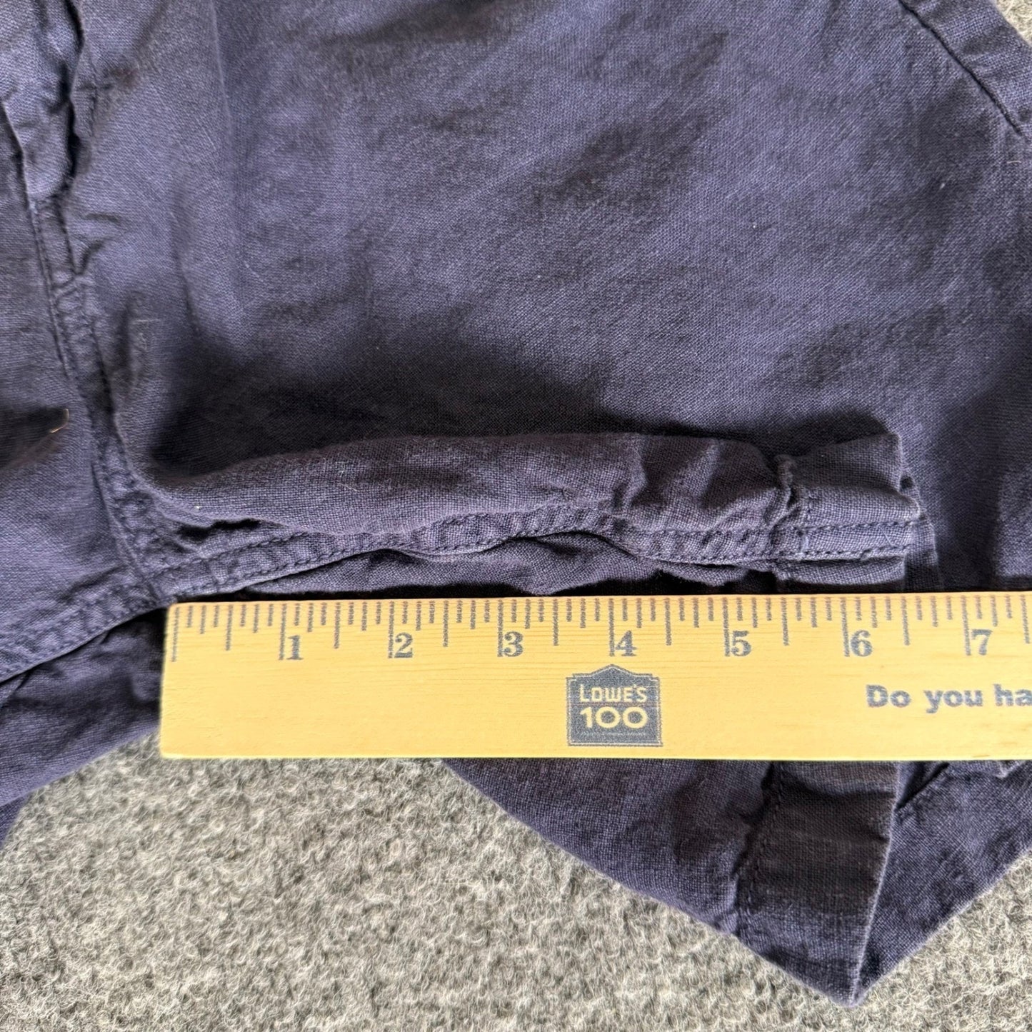 John Varvatos Shorts Mens 29 Blue Linen Blend Flat Front Casual Summer Comfort