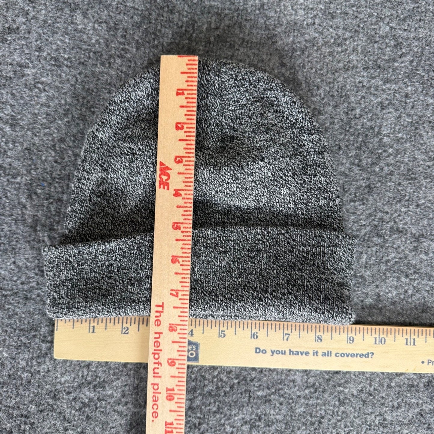 Carhartt Mens Knit Cuffed Beanie Hat Gray Warm Winter Workwear Outdoor Casual