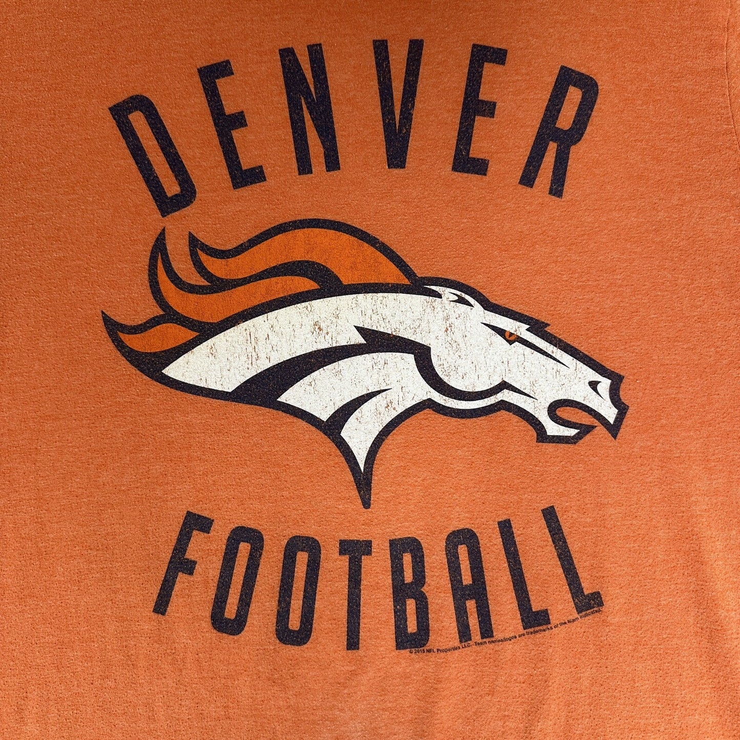 Denver Broncos NFL Shirt Mens XL Orange Football Short Sleeve Extra Large Casual