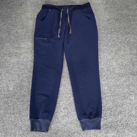 FIGS Zamora Scrub Pants Womens Medium 32x29 Navy Blue Medical Nursing Uniform