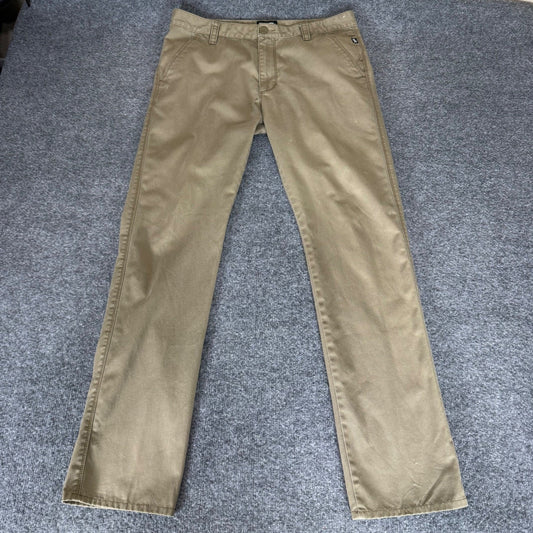 Vans Off The Wall Pants Mens 32 (33x31) Brown Chino Skater Streetwear Grunge