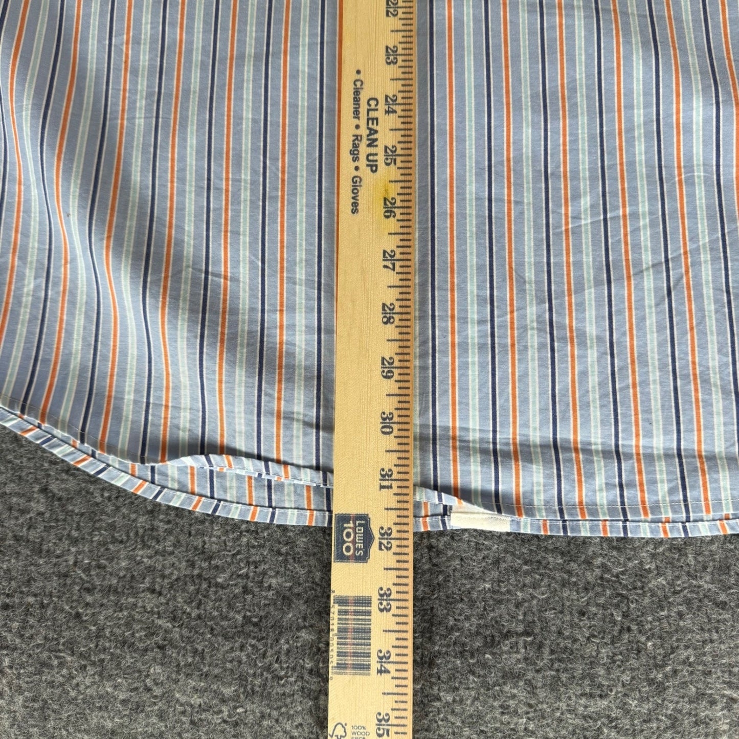 Thomas Pink Shirt Mens L Blue Striped Luxury Dress Office Business Casual Cotton