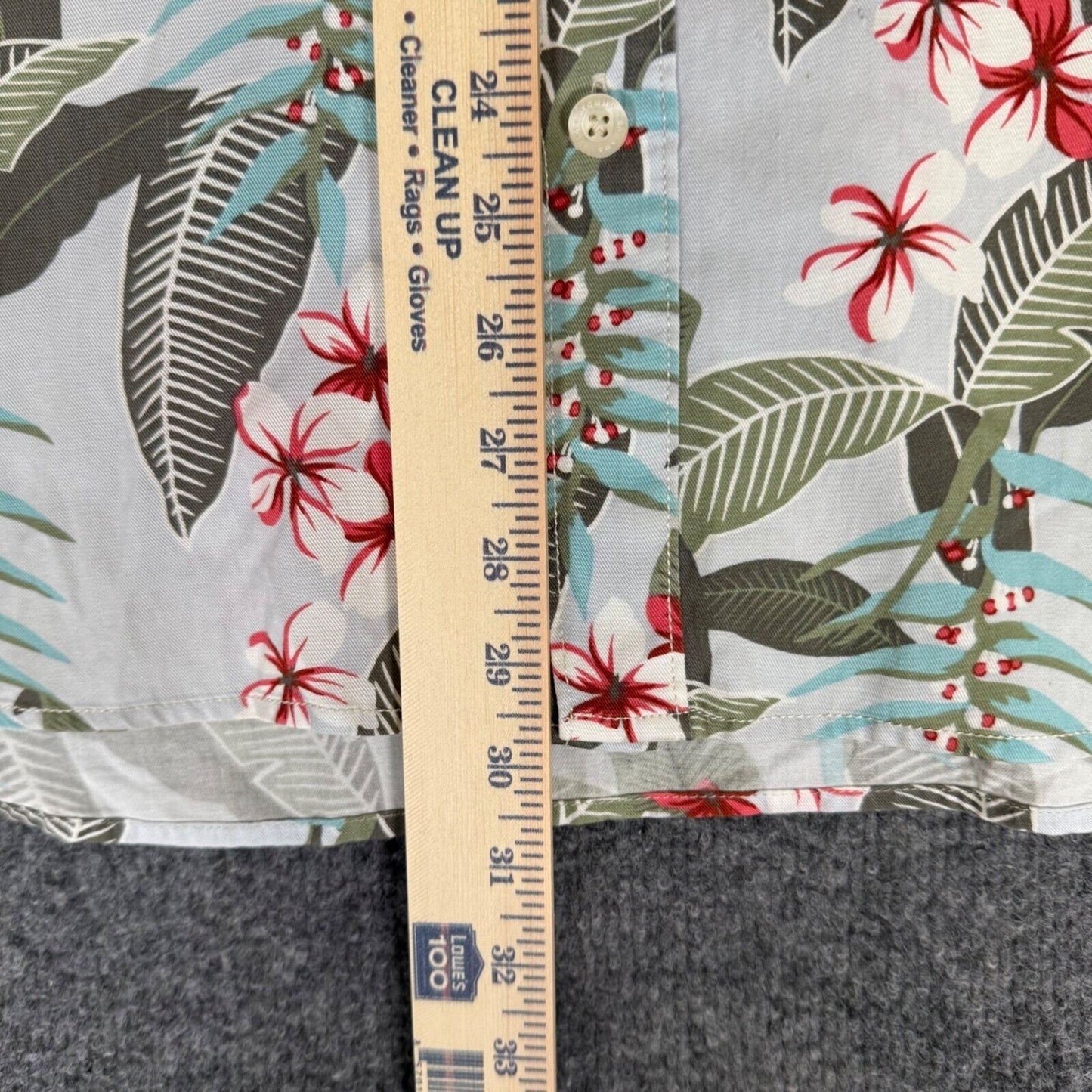 Tommy Bahama Floral Button Down Shirt Tropical Palm Tree Print Men's Large