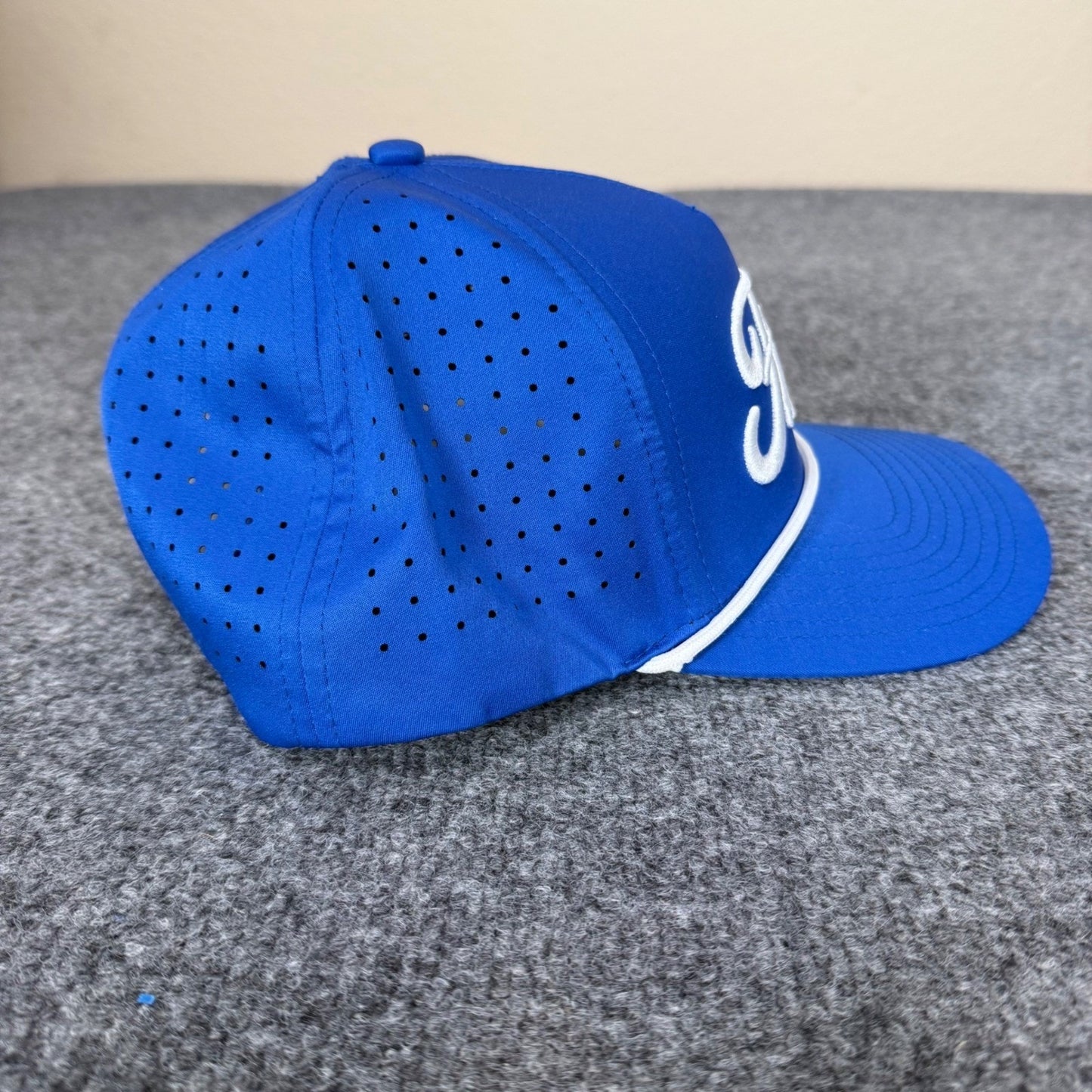 Bogey Bros Golf Fore Rope Hat Blue Snapback Perforated Performance Cap Athletic