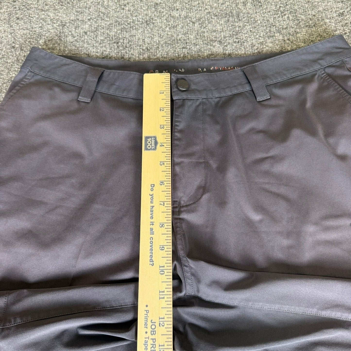 Rhone Golf Shorts Mens 35x10 Gray Moisture Wicking Casual Athletic Performance