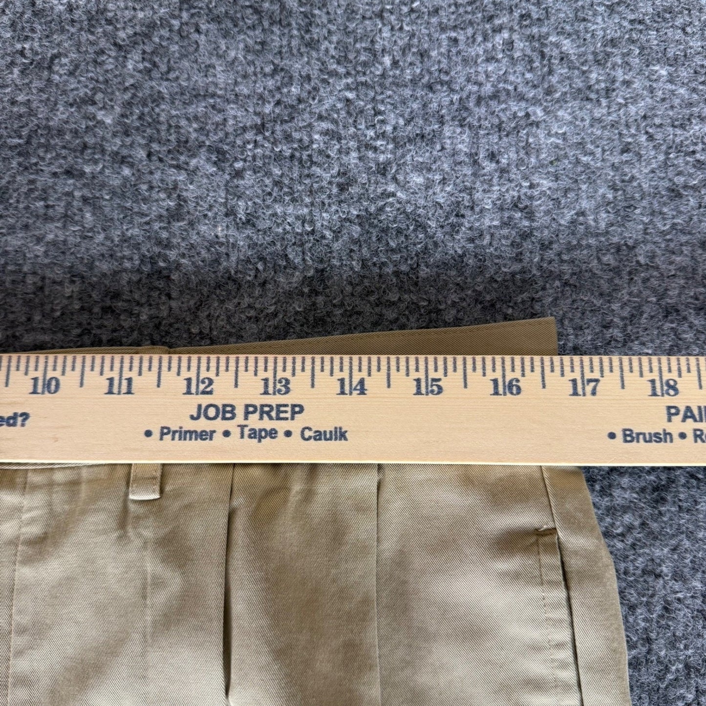 Faconnable Dress Pants Mens 34x30 Khaki Pleated Cotton Classic Business Casual