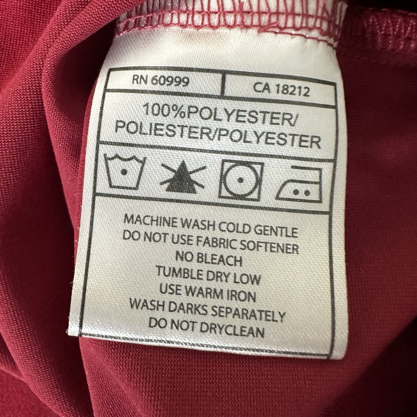 Alabama Crimson Tide Polo Shirt Mens XL Red Short Sleeve College Stretch Adult