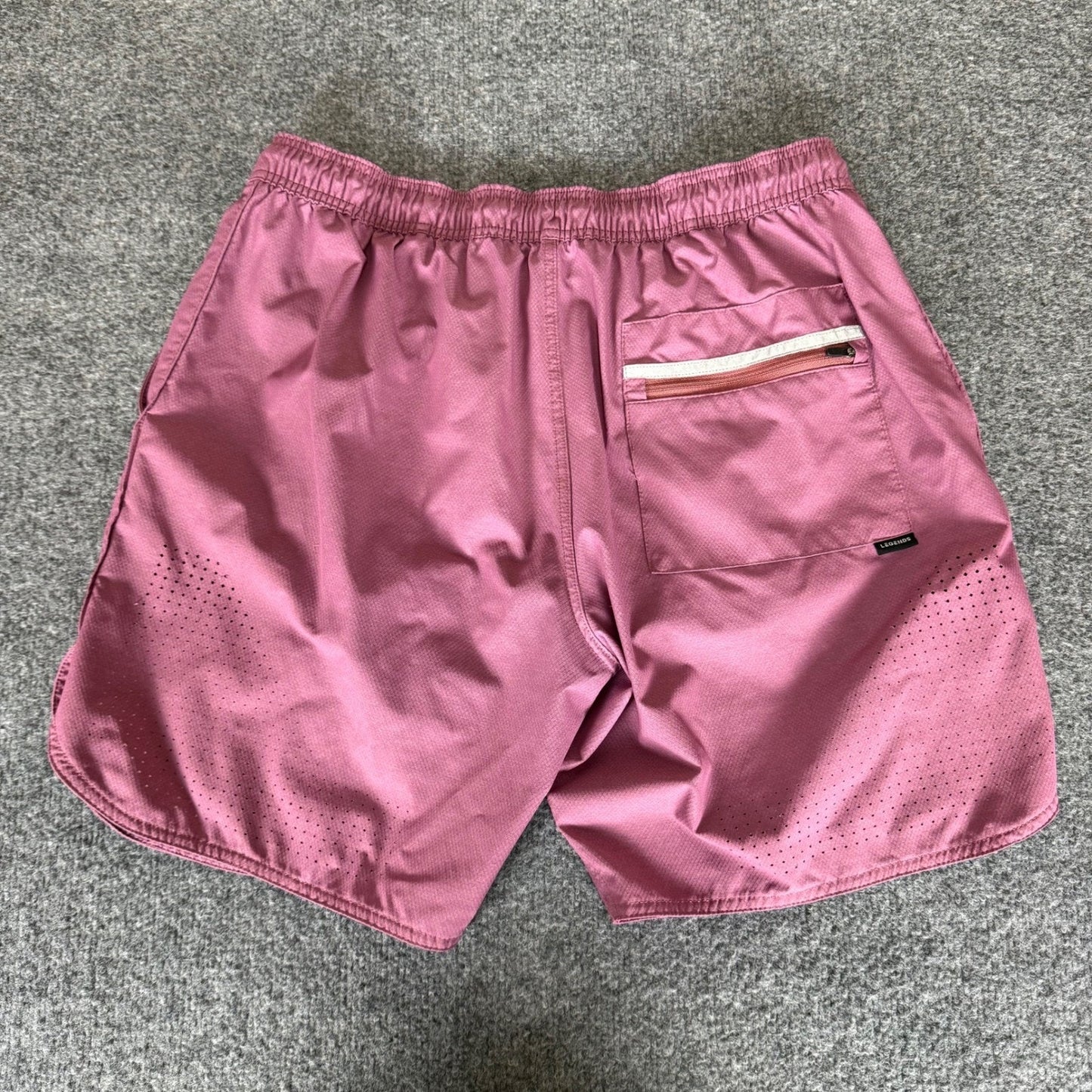 Legends Luka Athletic Shorts Mens Small Rose Gym Workout Lined Running Training