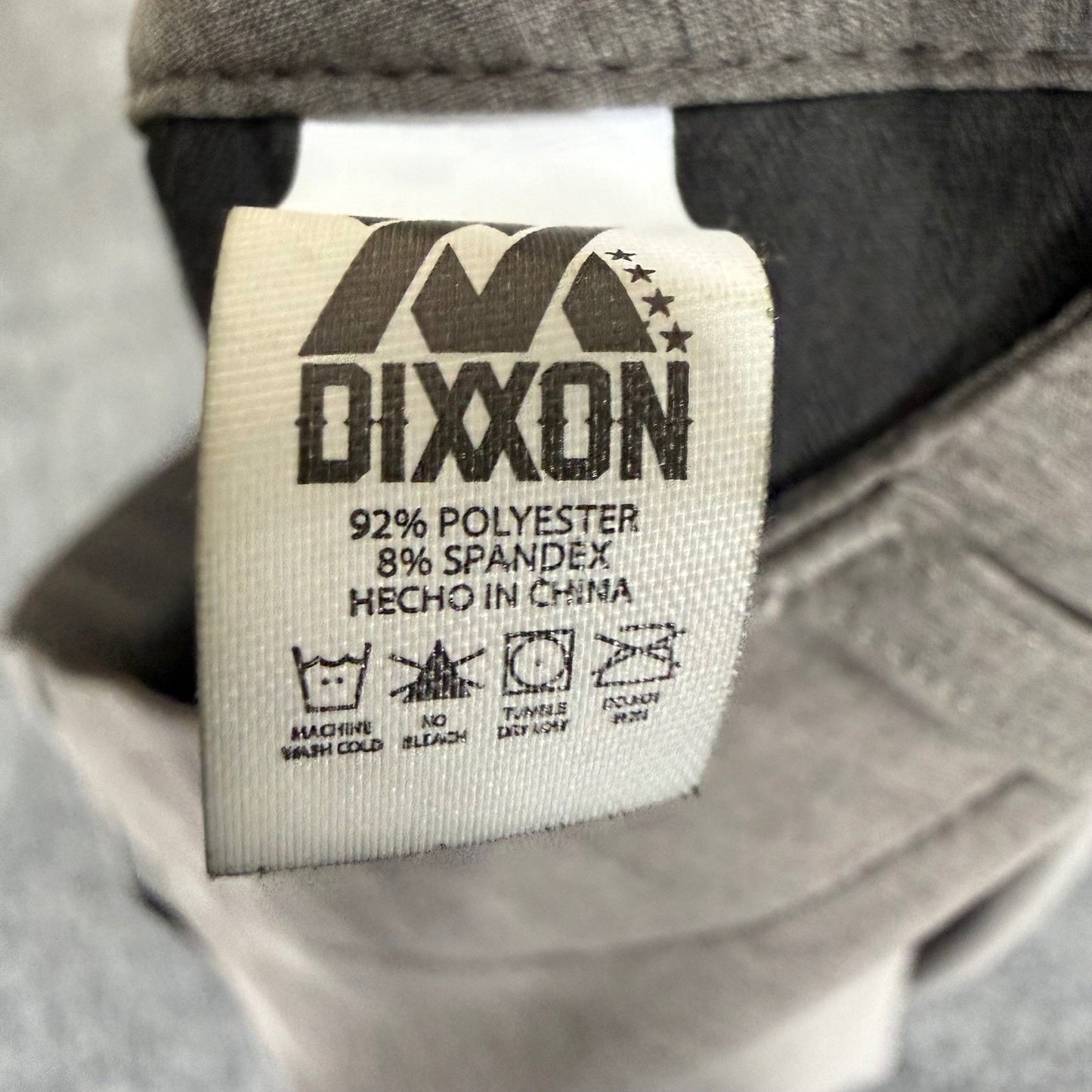 DIXXON Shorts Mens 32 Gray Flat Front Casual Shorts Lightweight Everyday Comfort