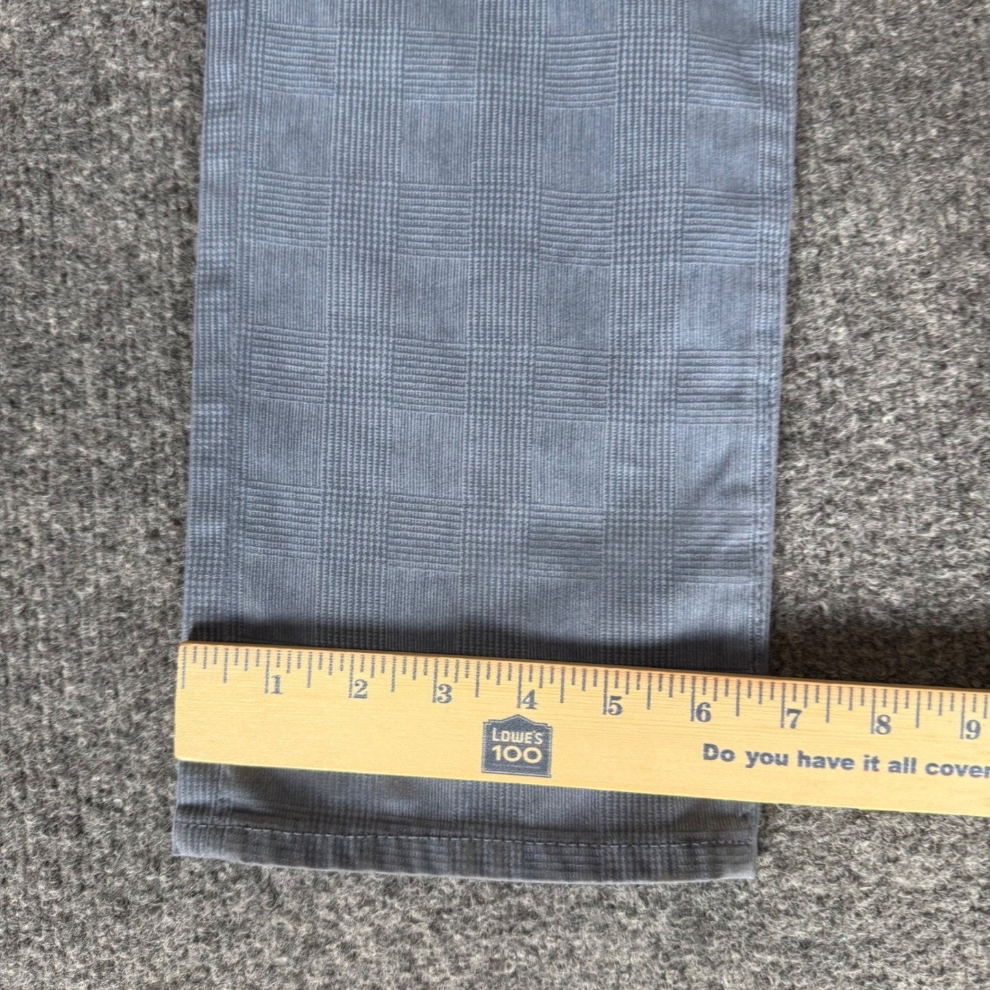 AG Adriano Goldschmied The Tellis Modern Slim Blue Glen Plaid Pants 31x34 Mens