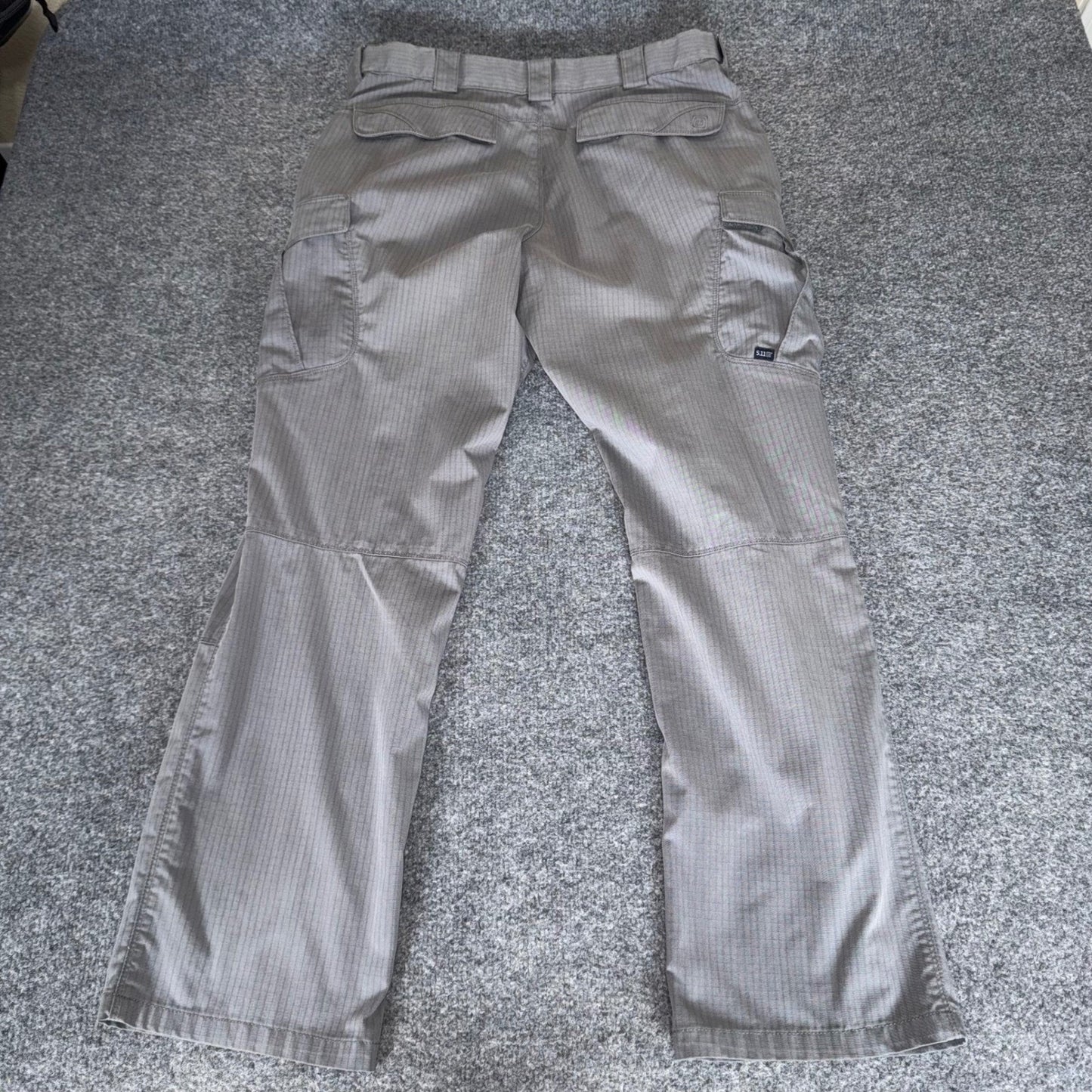 5.11 Tactical Stryke Pants Mens 34x32 Gray Cargo Work Utility Stretch Ripstop