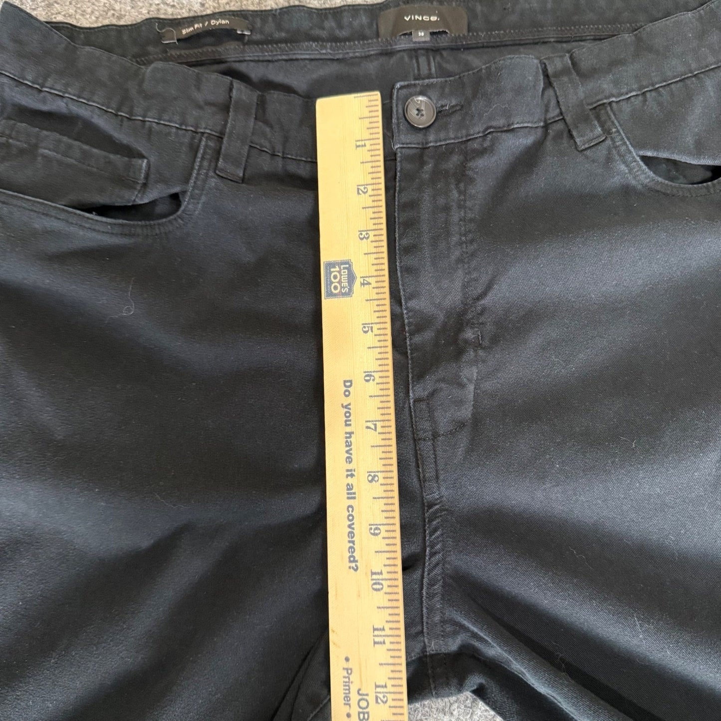 Vince Dylan Pants 38x31 Black Slim Chino Stretch Business Casual Office Travel