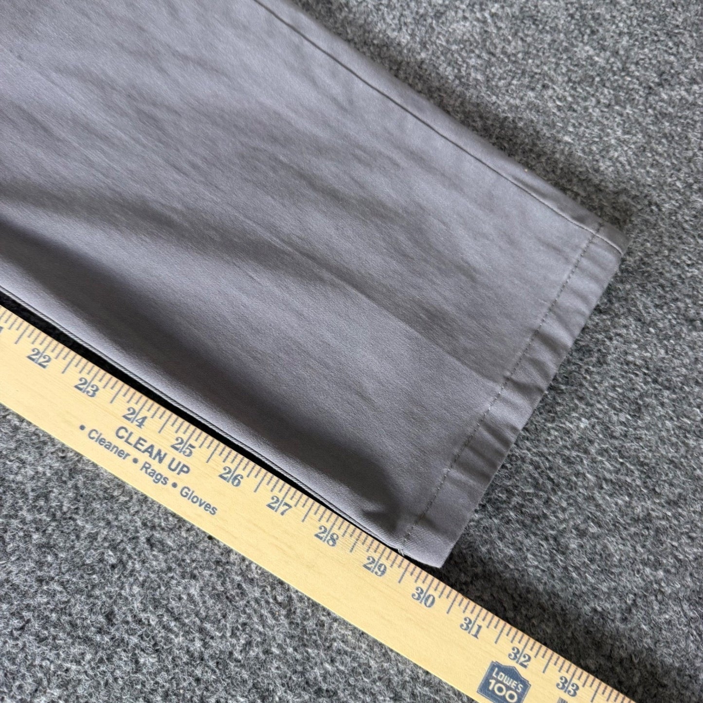 Lee Extreme Motion MVP Mens Gray Regular Straight Leg Chino Pants 34x30 Casual