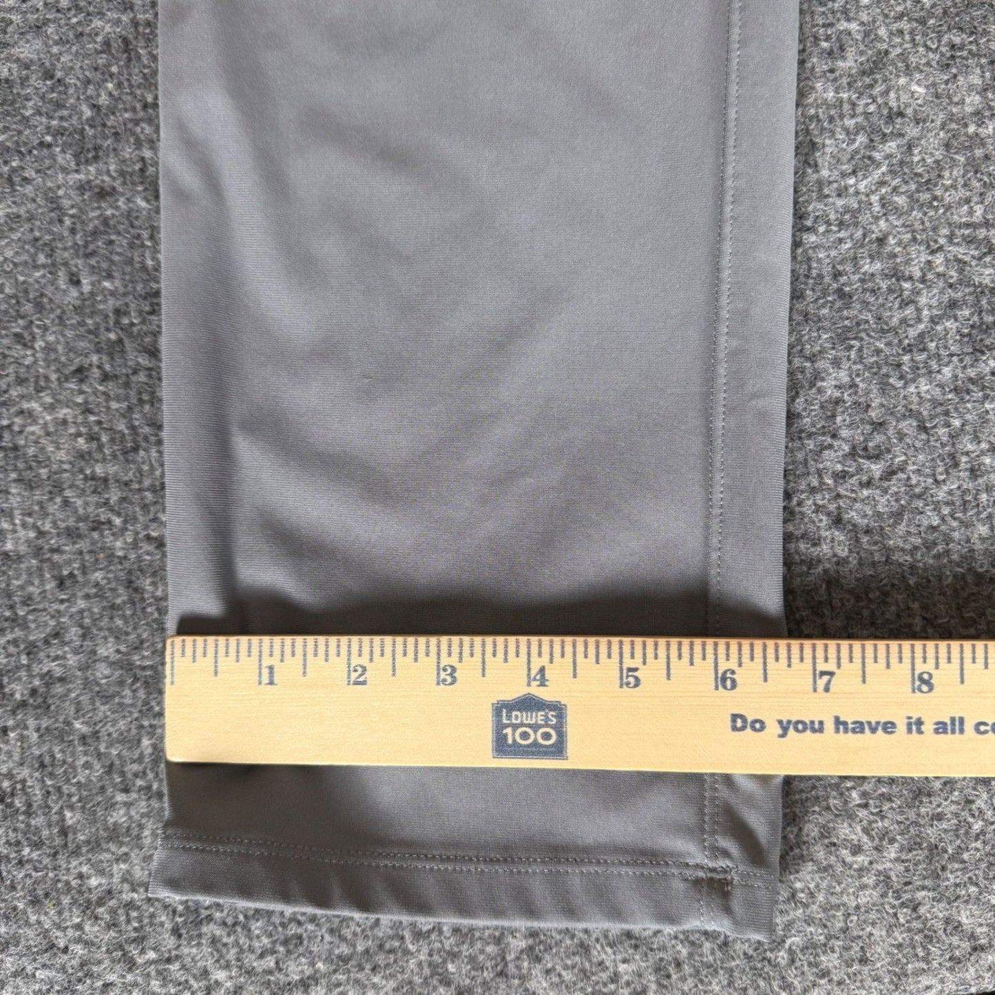 Lululemon Commission Pant Classic Grey Tech Chino Mens 34x34 Stretch Golf Office